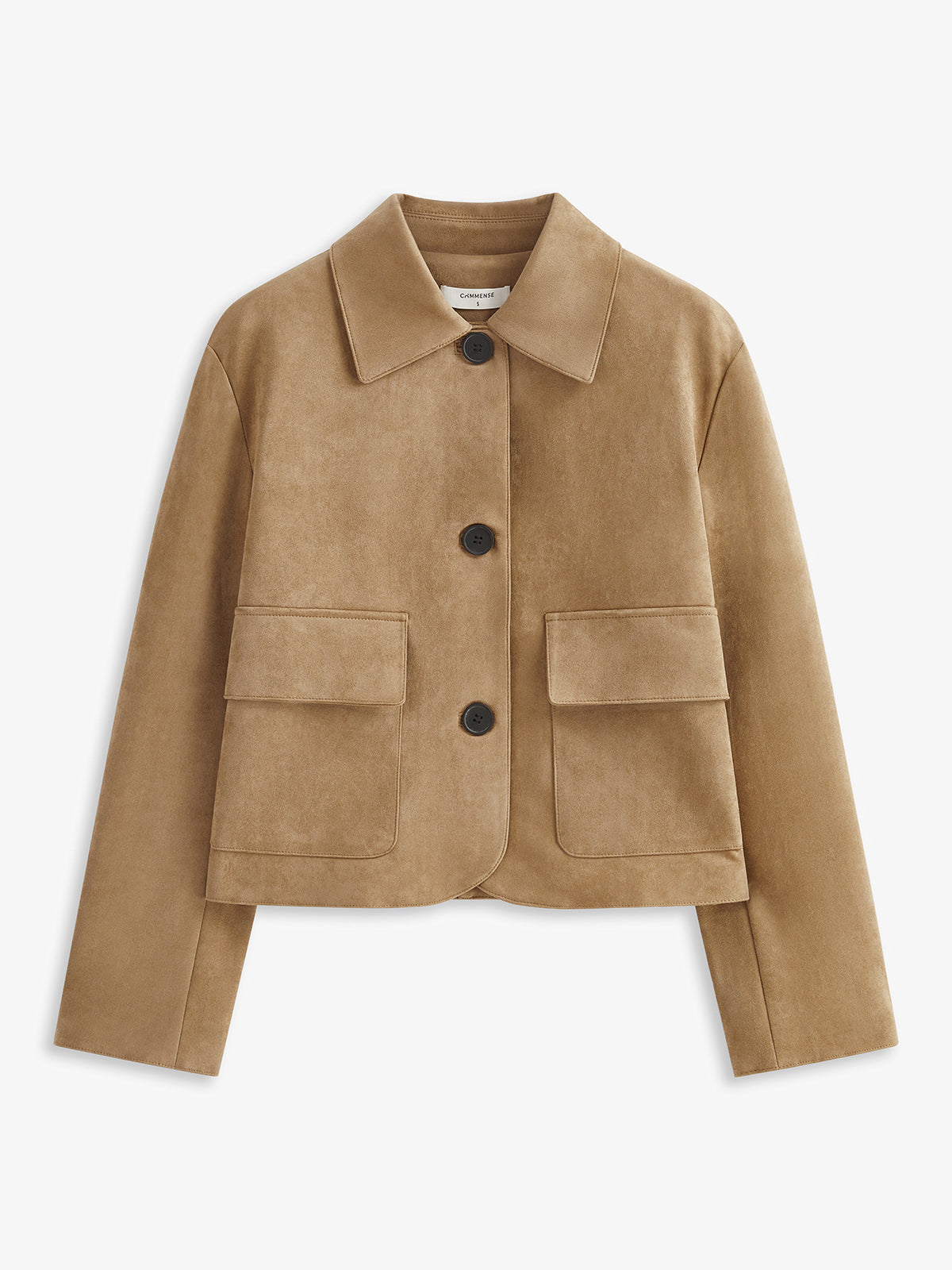 Suede Soft Button Lapel Jacket Suede Soft Button Lapel Jacket