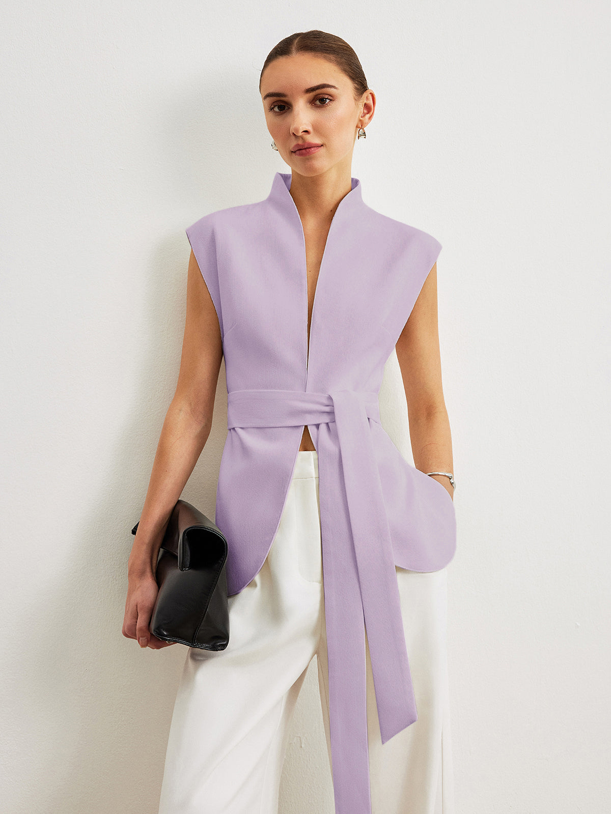 Belted Peplum Top Belted Peplum Top