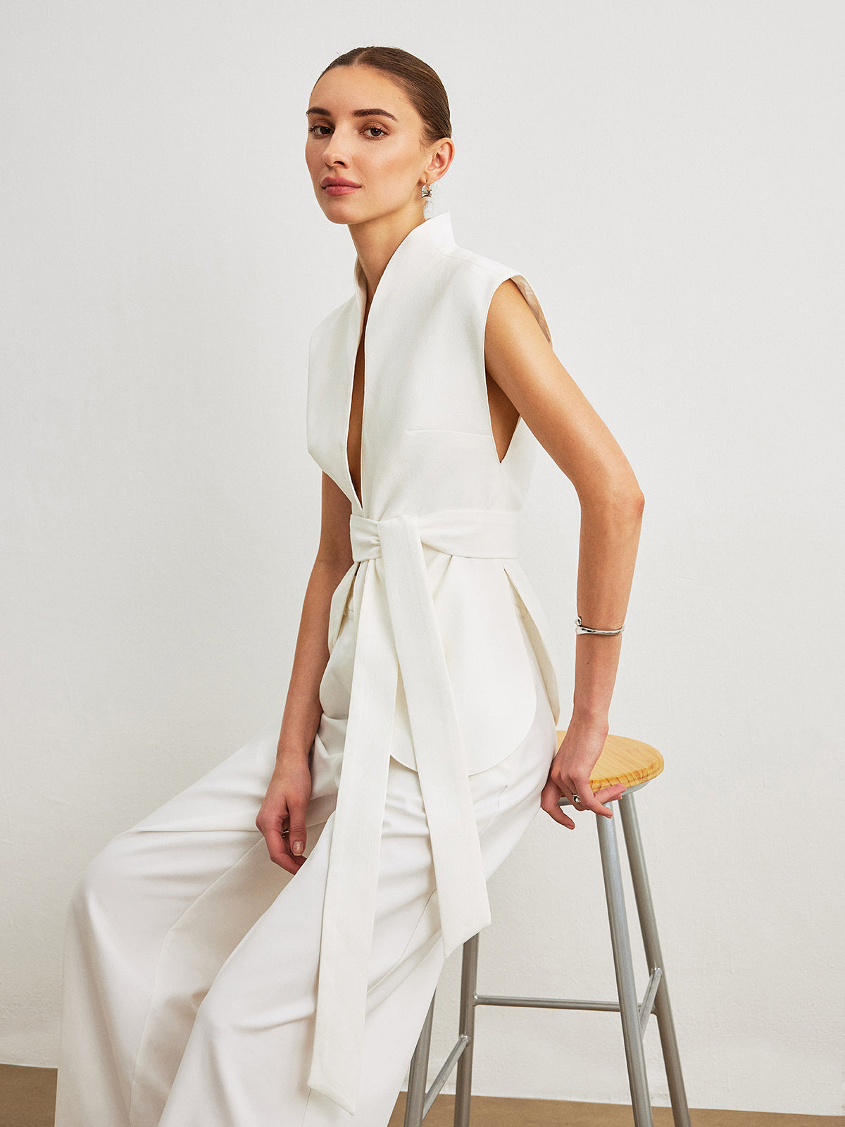 Belted Peplum Top Belted Peplum Top