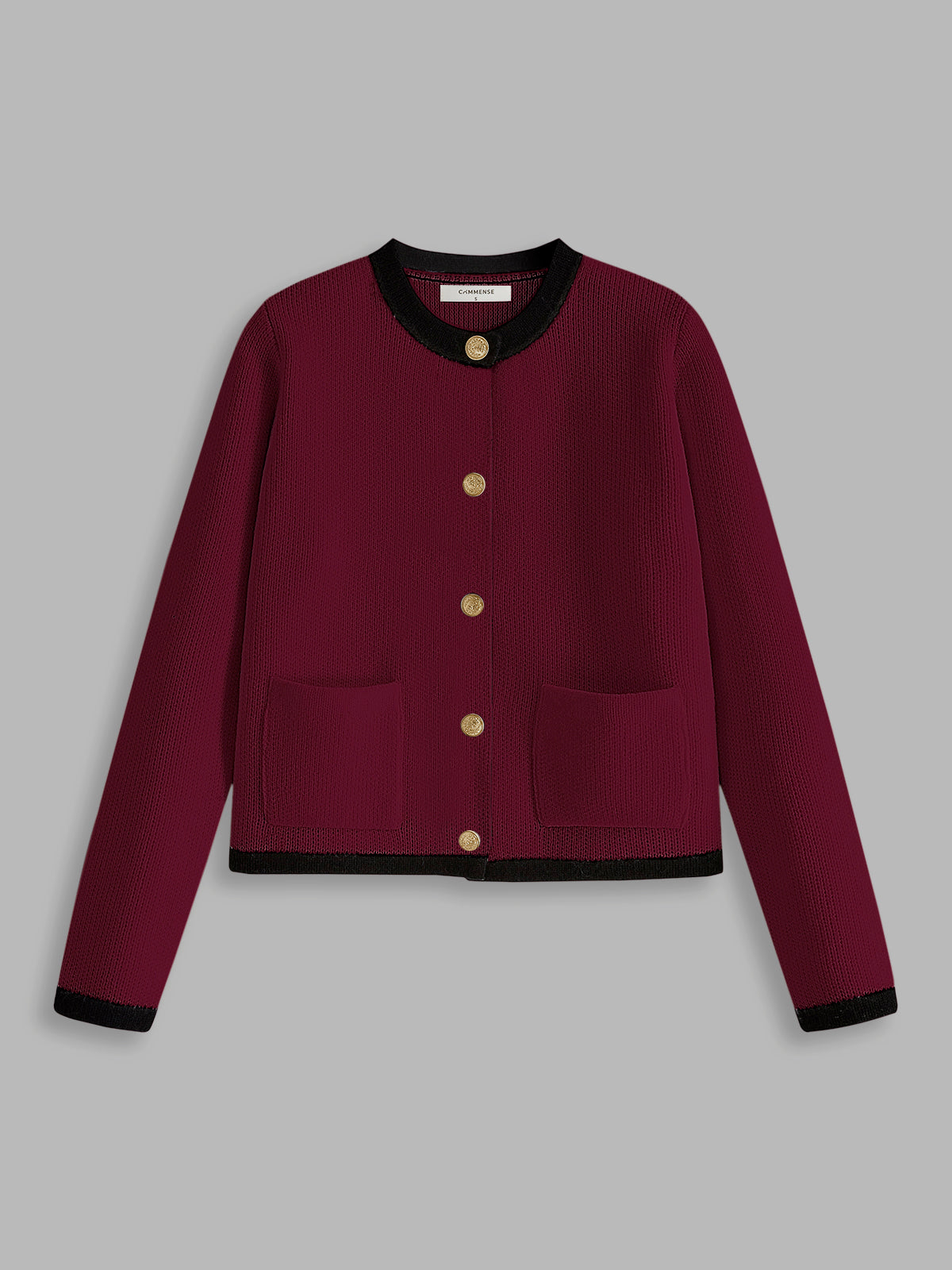 Contrast Trim Jersey Cardigan Contrast Trim Jersey Cardigan