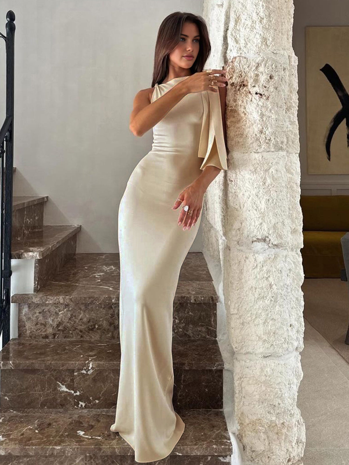 Beloved Knotted Sleeveless Long Dress Beloved Knotted Sleeveless Long Dress