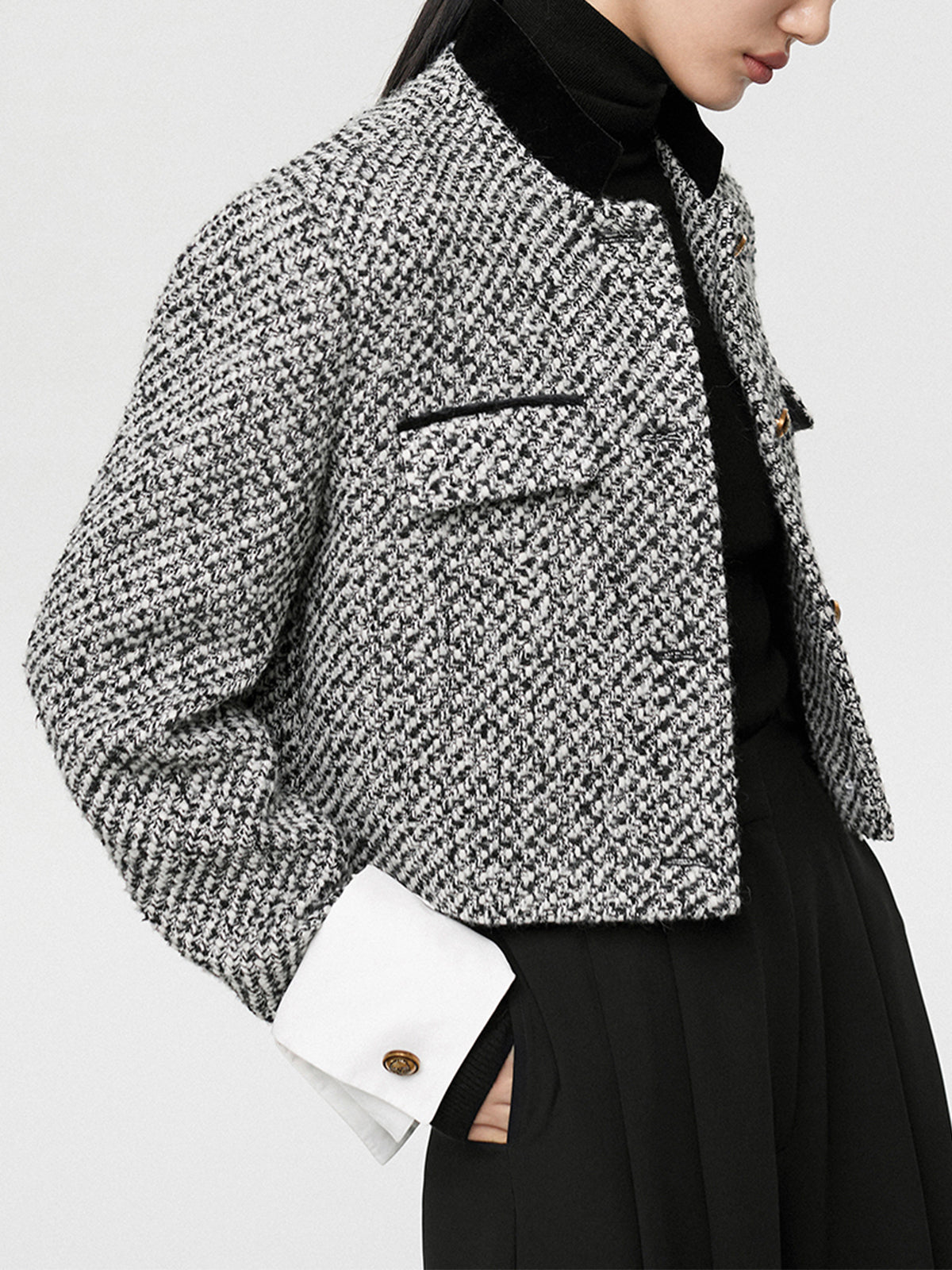 Tweed Boucle Crop Blazer Tweed Boucle Crop Blazer