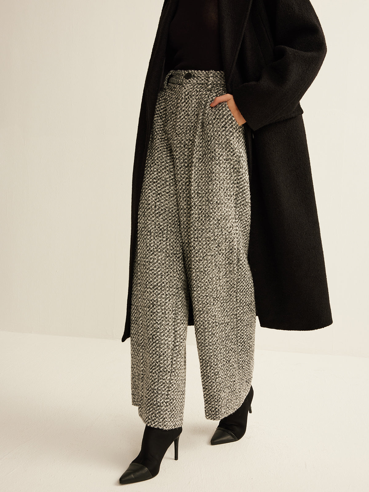 Wool-Blend Tweed Pants Wool-Blend Tweed Pants
