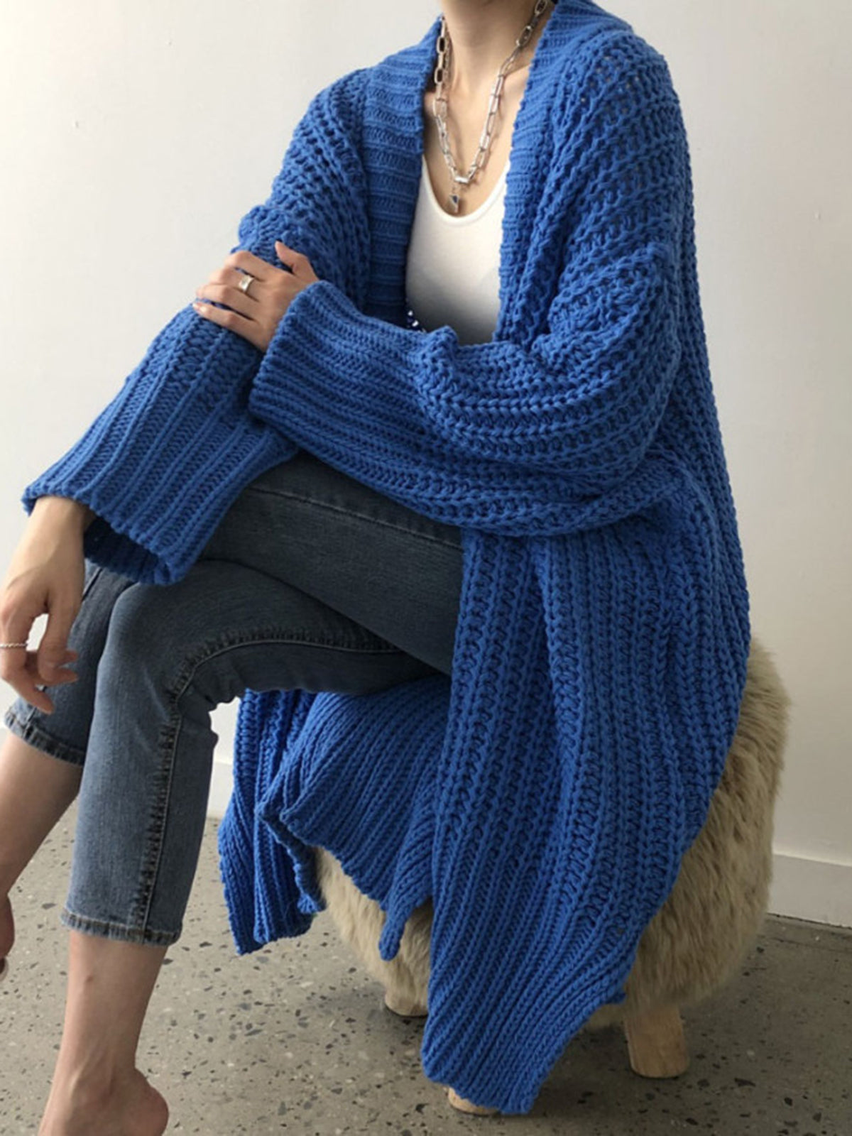 Oversize Split Knit Outerwear Oversize Split Knit Outerwear