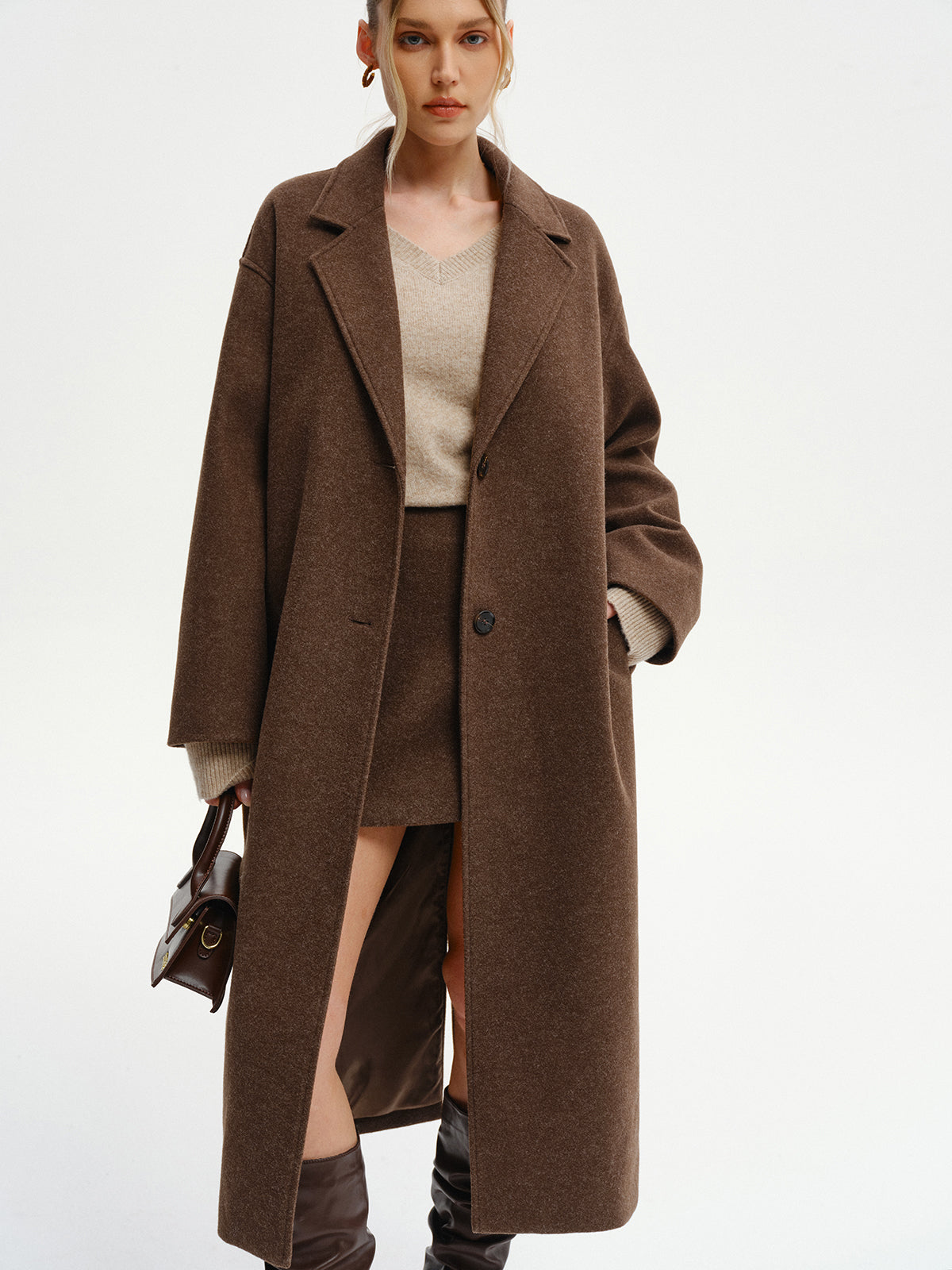 Oversized Tweed Long Coat Oversized Tweed Long Coat