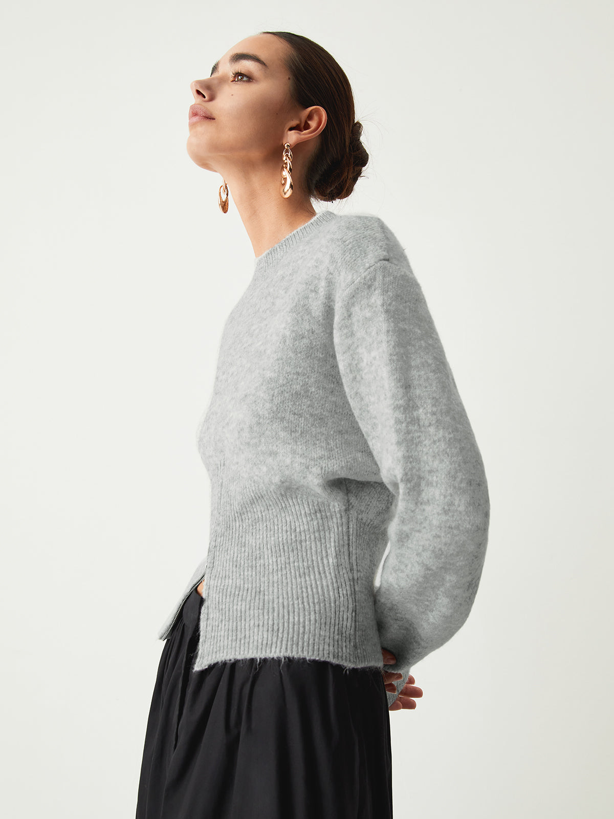 Half Zip Fuzzy Sweater Half Zip Fuzzy Sweater