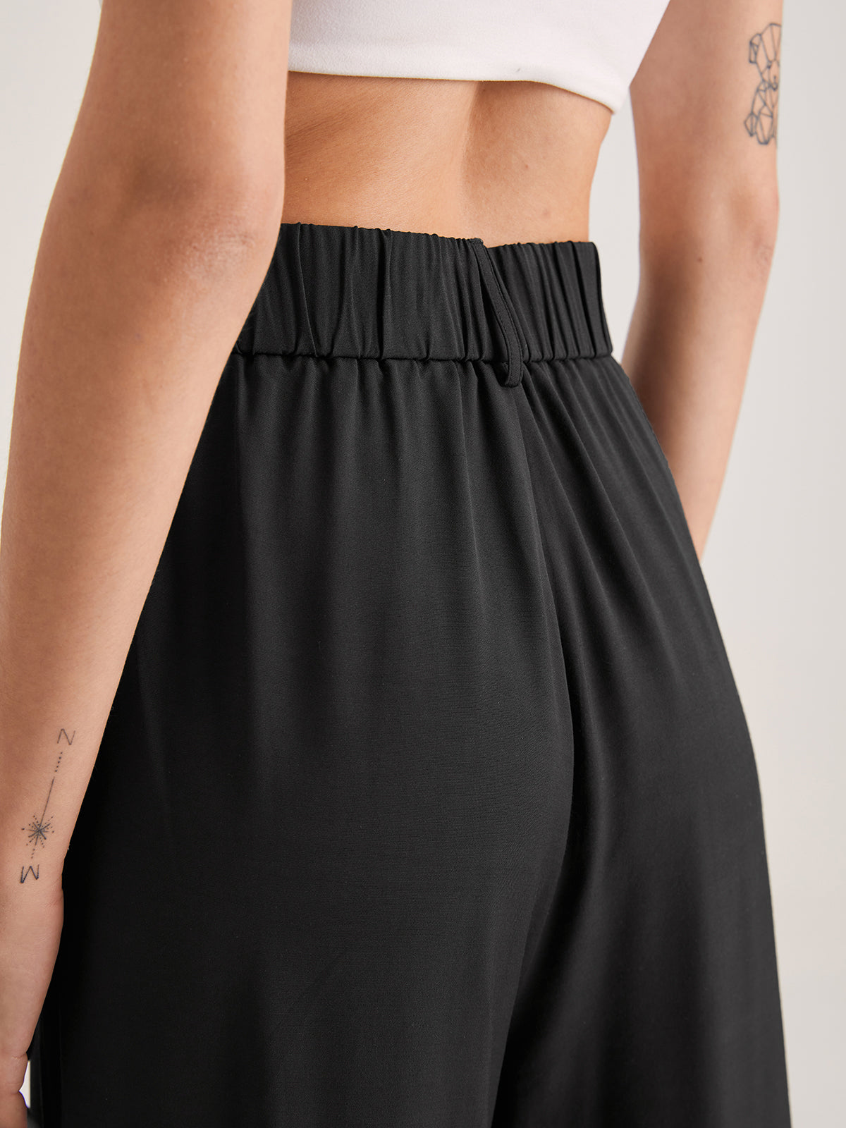 Oversized High Waisted Pleat Front Trousers Oversized High Waisted Pleat Front Trousers