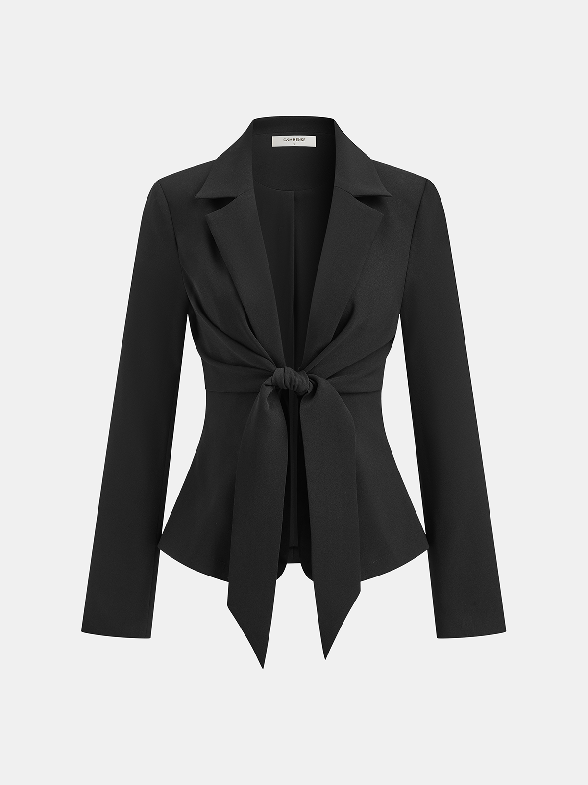 Long Sleeve Tie Front Blazer Long Sleeve Tie Front Blazer
