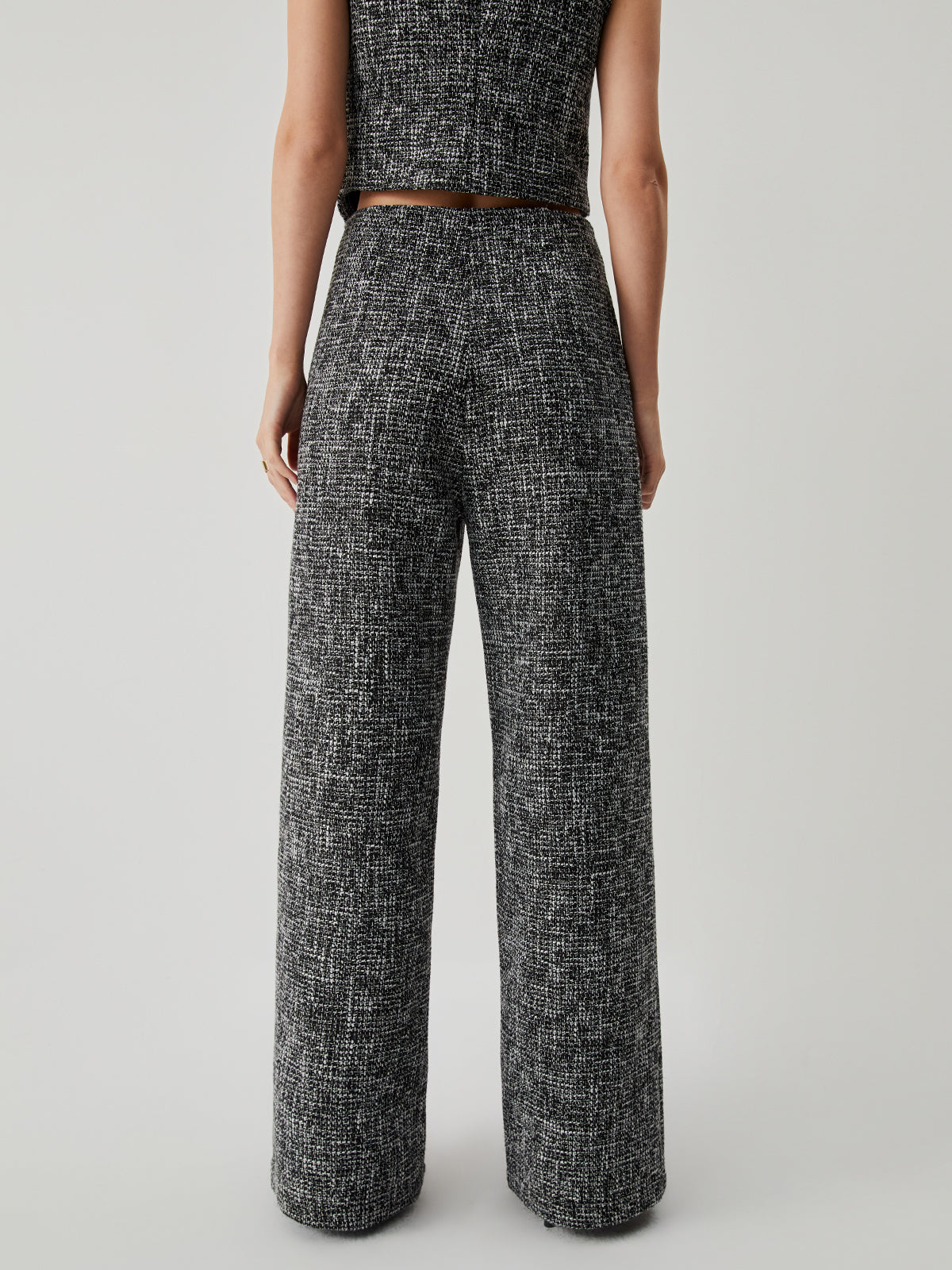 Old Money Tweed Straight Leg Pocket Pants Old Money Tweed Straight Leg Pocket Pants