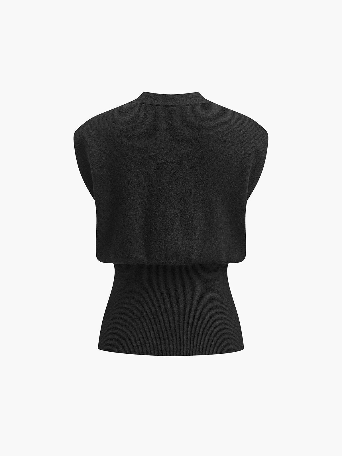 V-Neck Buttoned Detail Sweater Vest V-Neck Buttoned Detail Sweater Vest