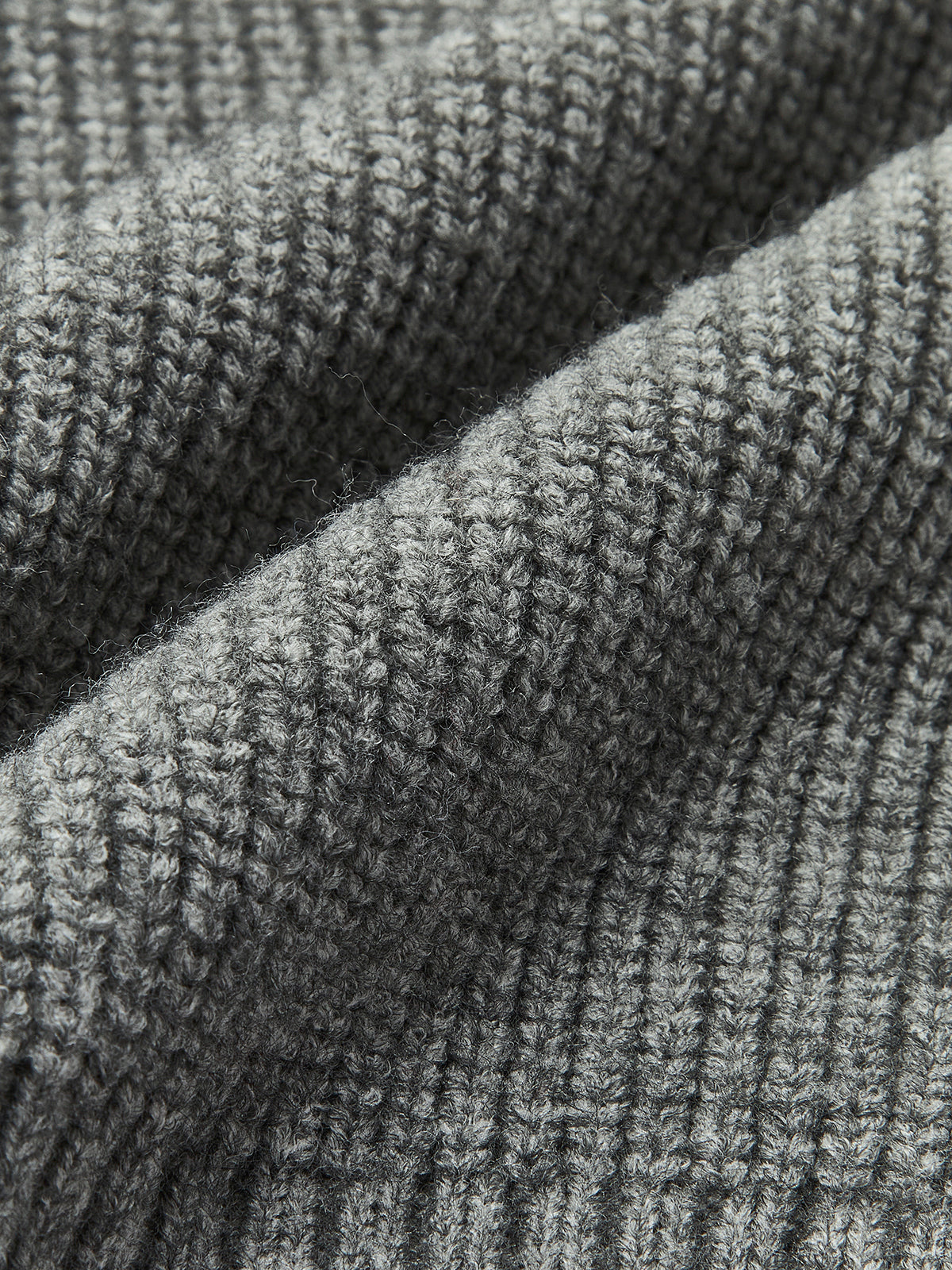 Denim Panel Ribbed Lapel Sweater Denim Panel Ribbed Lapel Sweater