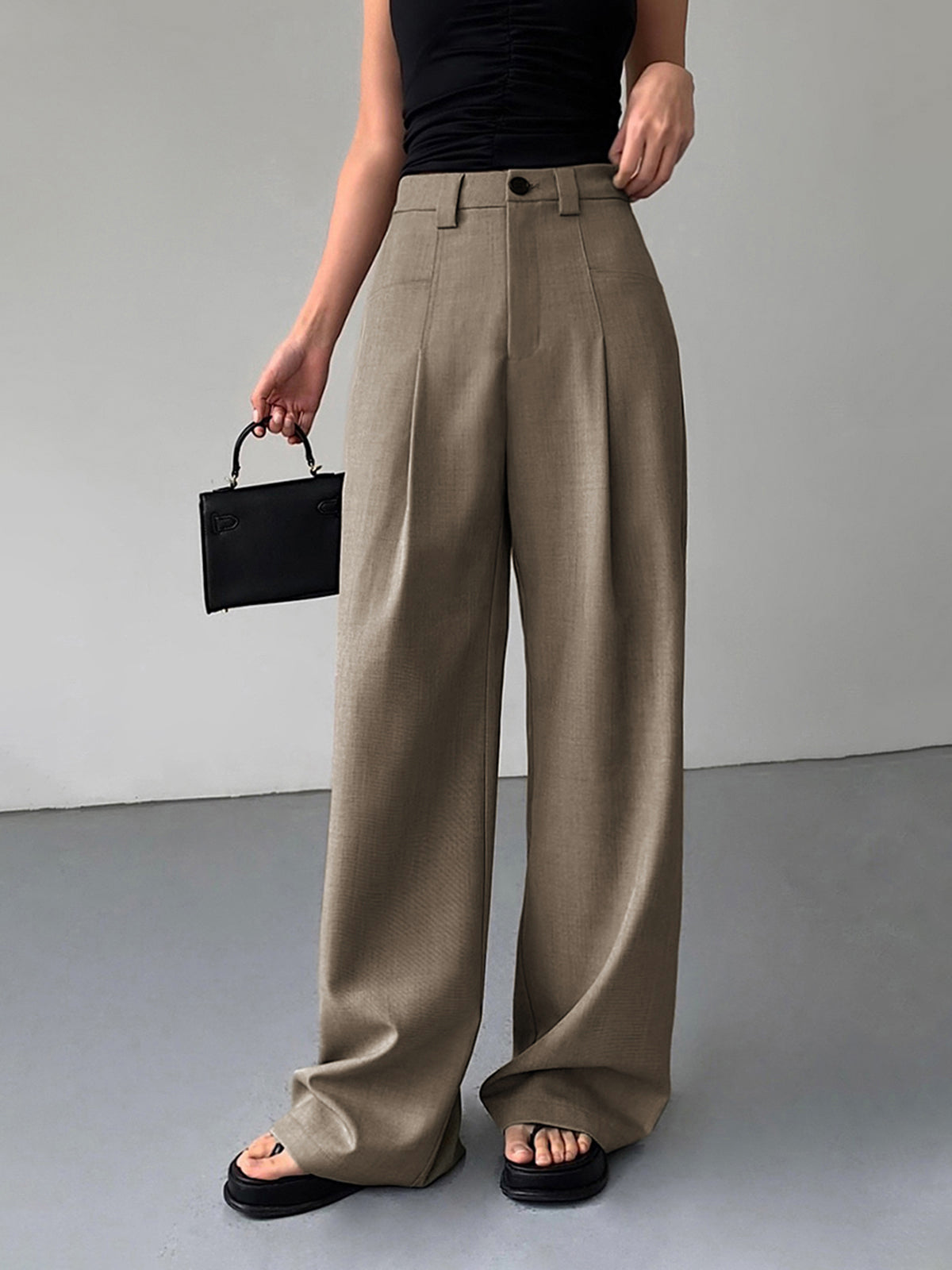 Divine Pleat Wide Leg Dress Pants Divine Pleat Wide Leg Dress Pants
