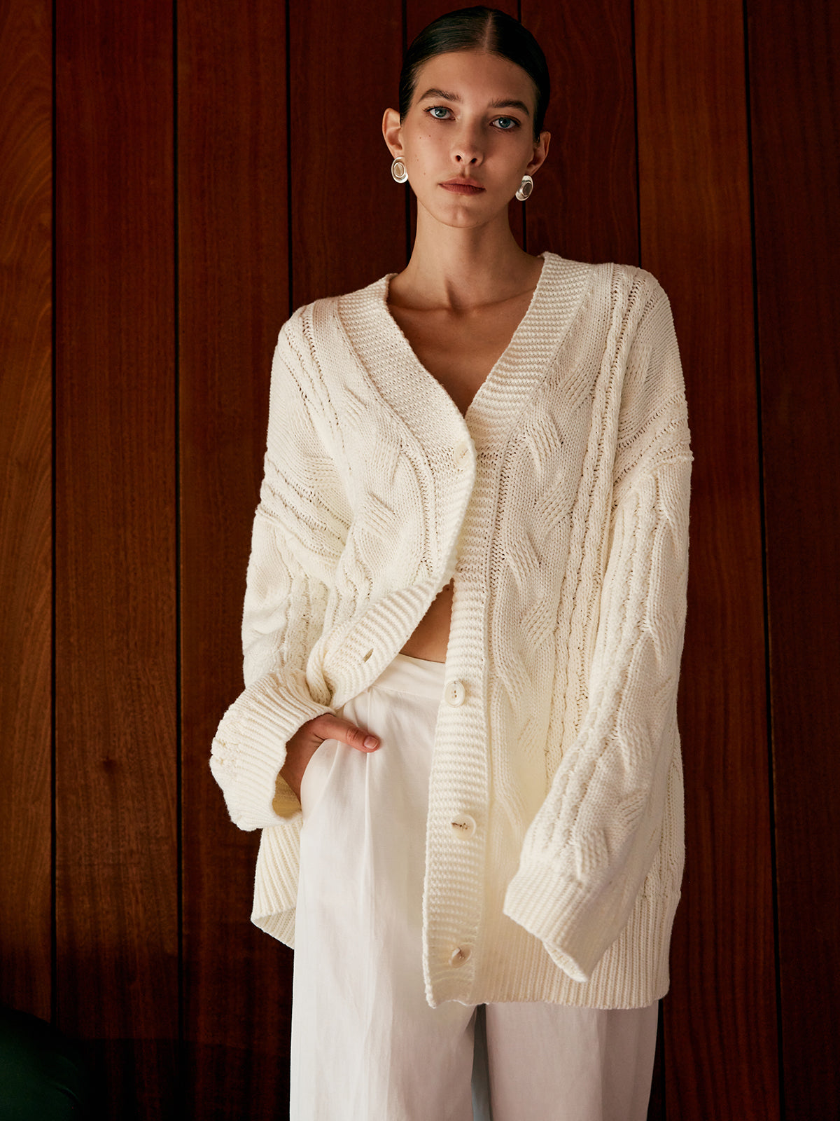 Oversized Cable Knit Outwear Oversized Cable Knit Outwear