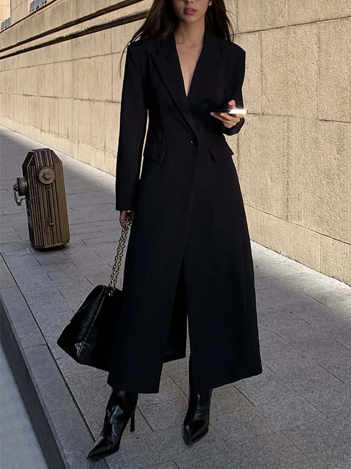 Collar Pocket Blazer Coat Collar Pocket Blazer Coat