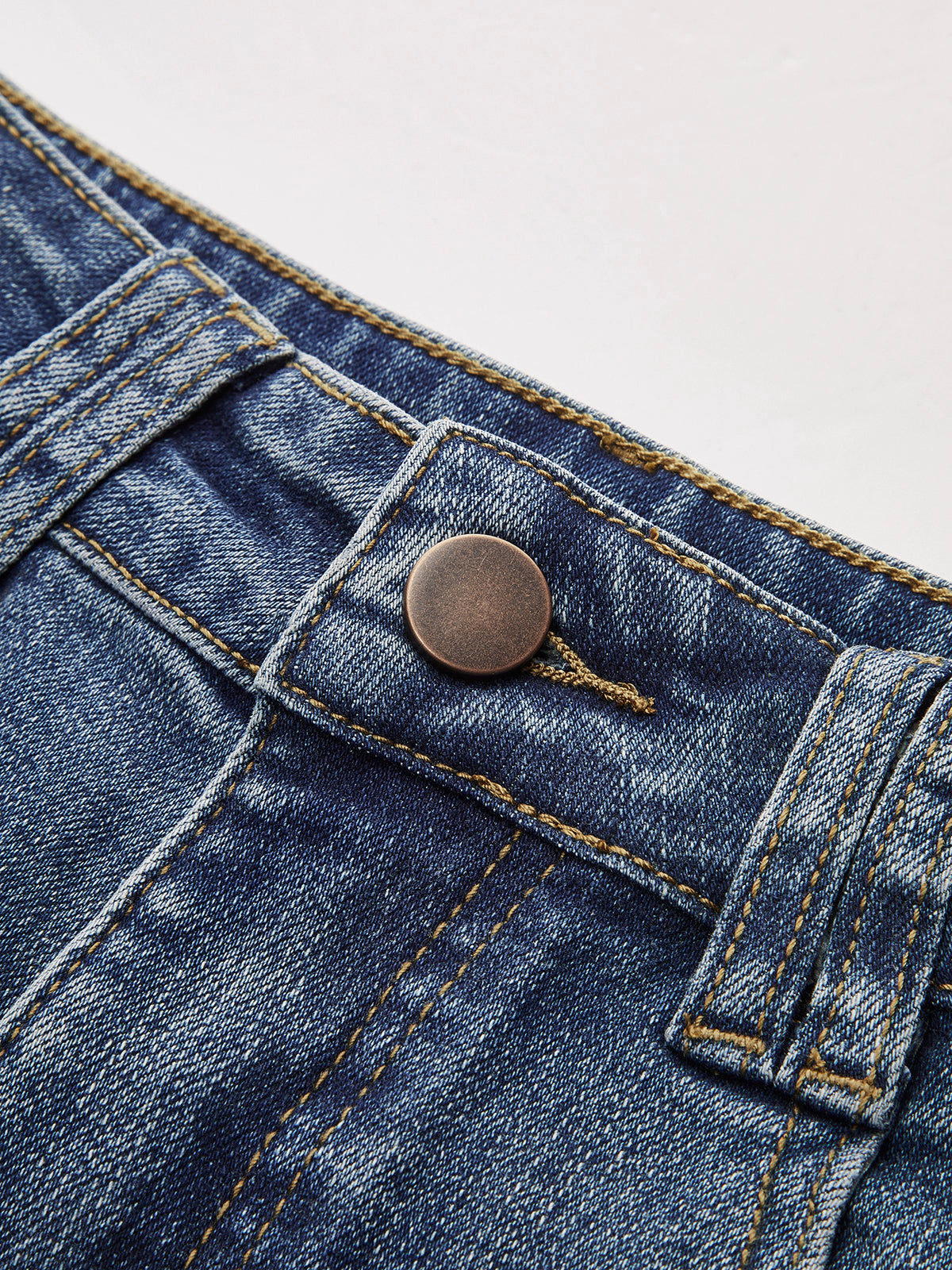 Mid-Waist Bootcut Denim Jeans Without Belt Mid-Waist Bootcut Denim Jeans Without Belt