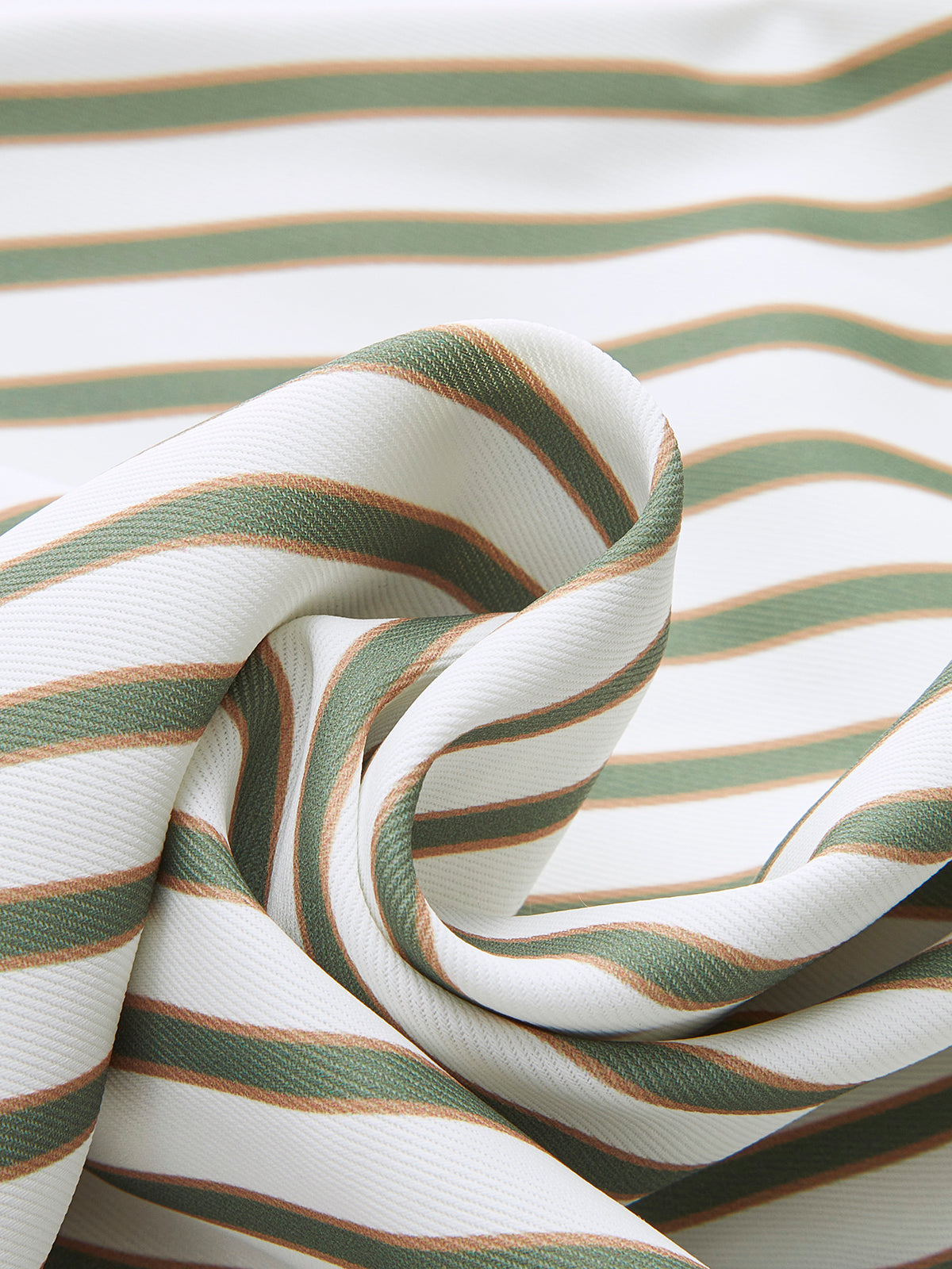 Striped Metal Round-Neck Shirt With Belt Striped Metal Round-Neck Shirt With Belt