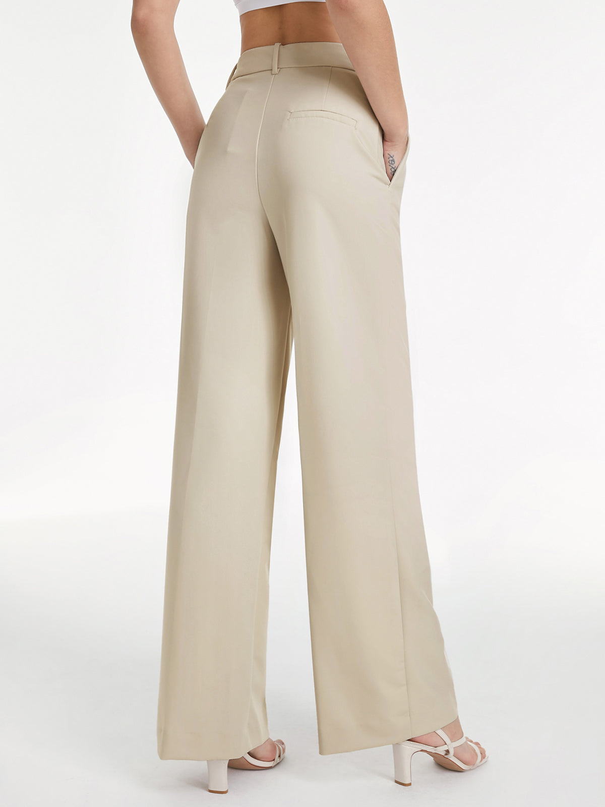 High Waisted Relaxed Fit Wide Leg Dress Pants High Waisted Relaxed Fit Wide Leg Dress Pants