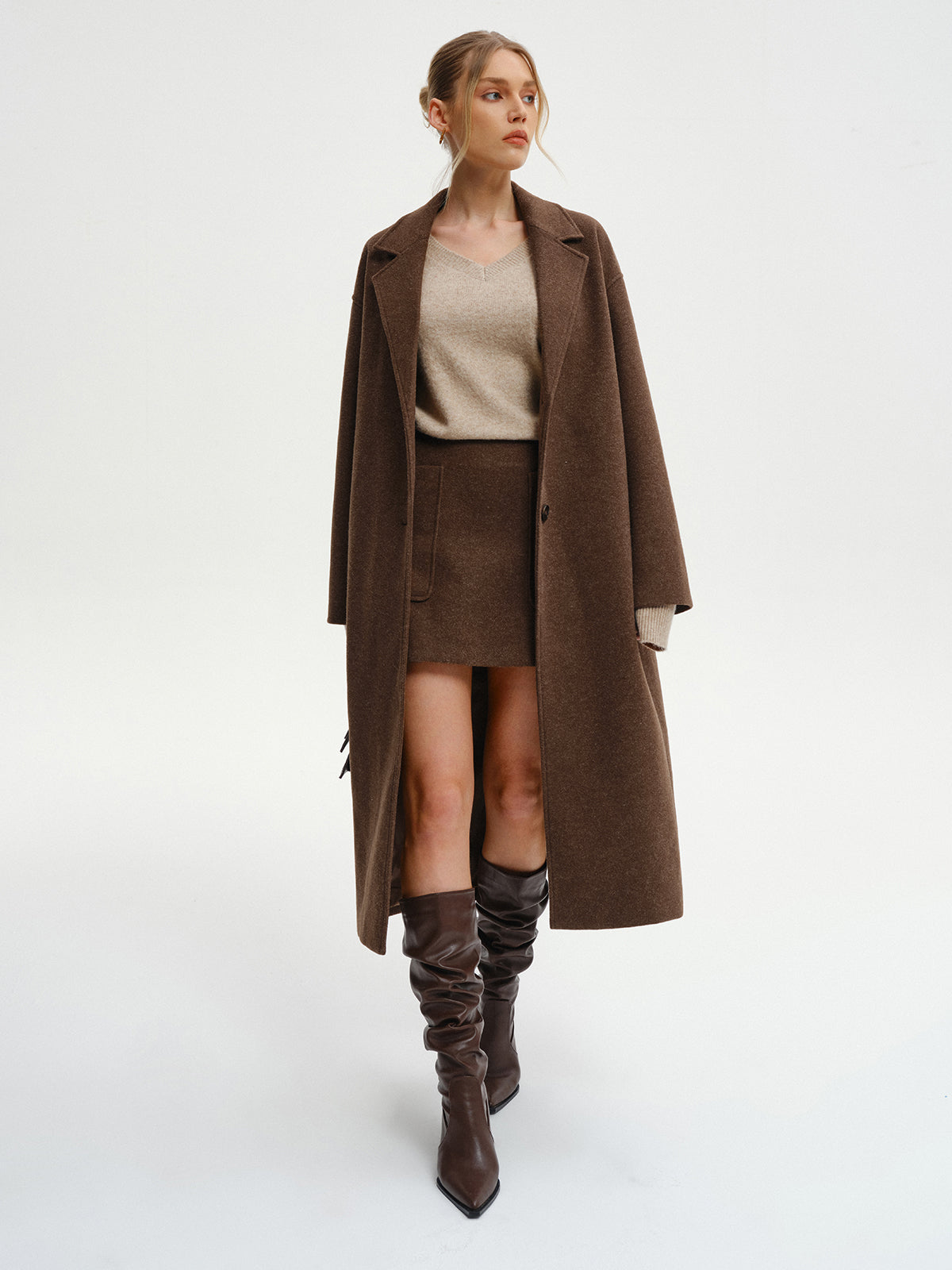 Oversized Tweed Long Coat Oversized Tweed Long Coat