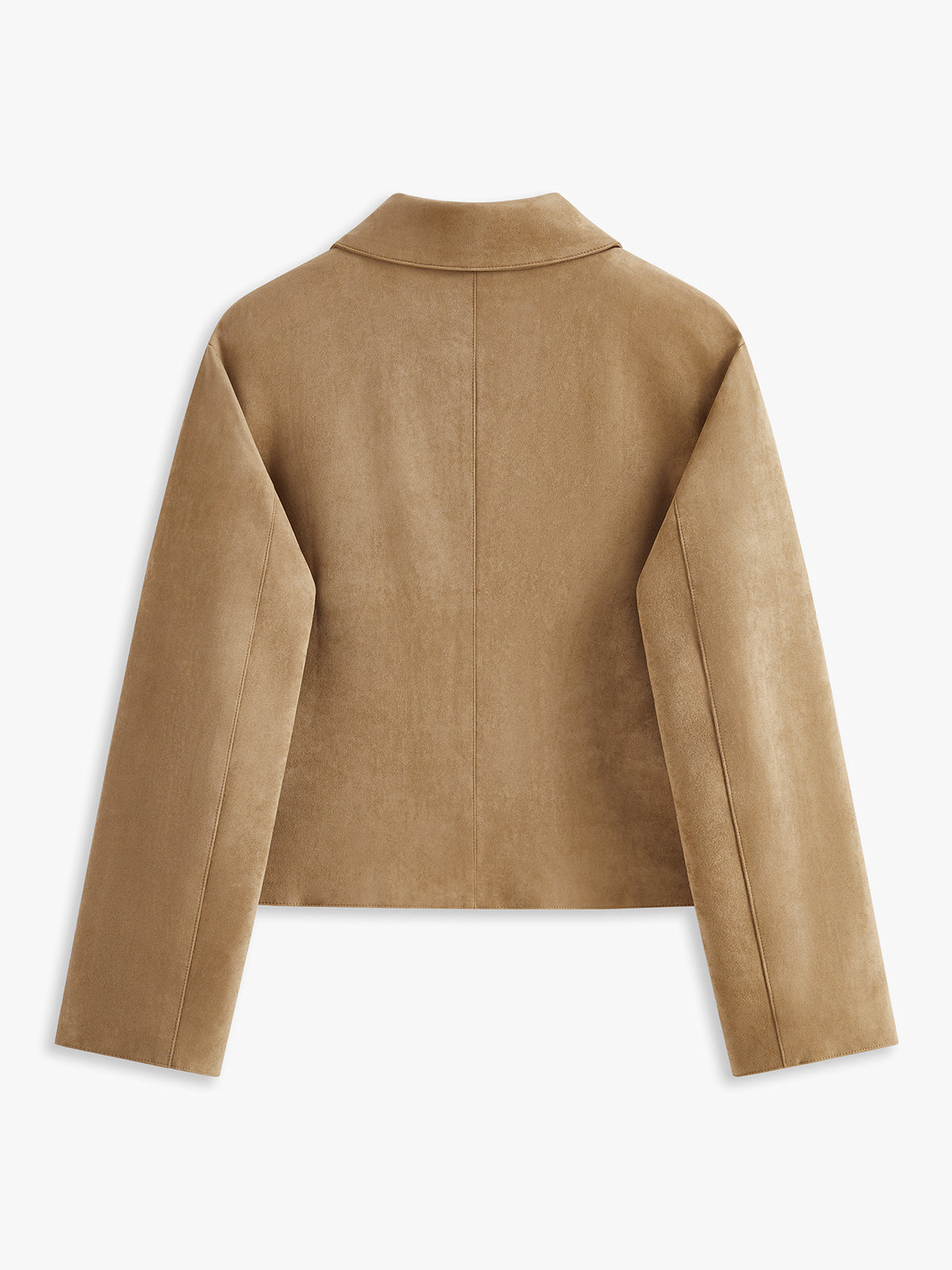 Suede Soft Button Lapel Jacket Suede Soft Button Lapel Jacket