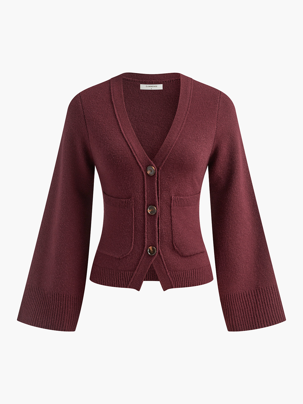 V-Neck Split Button Cardigan V-Neck Split Button Cardigan