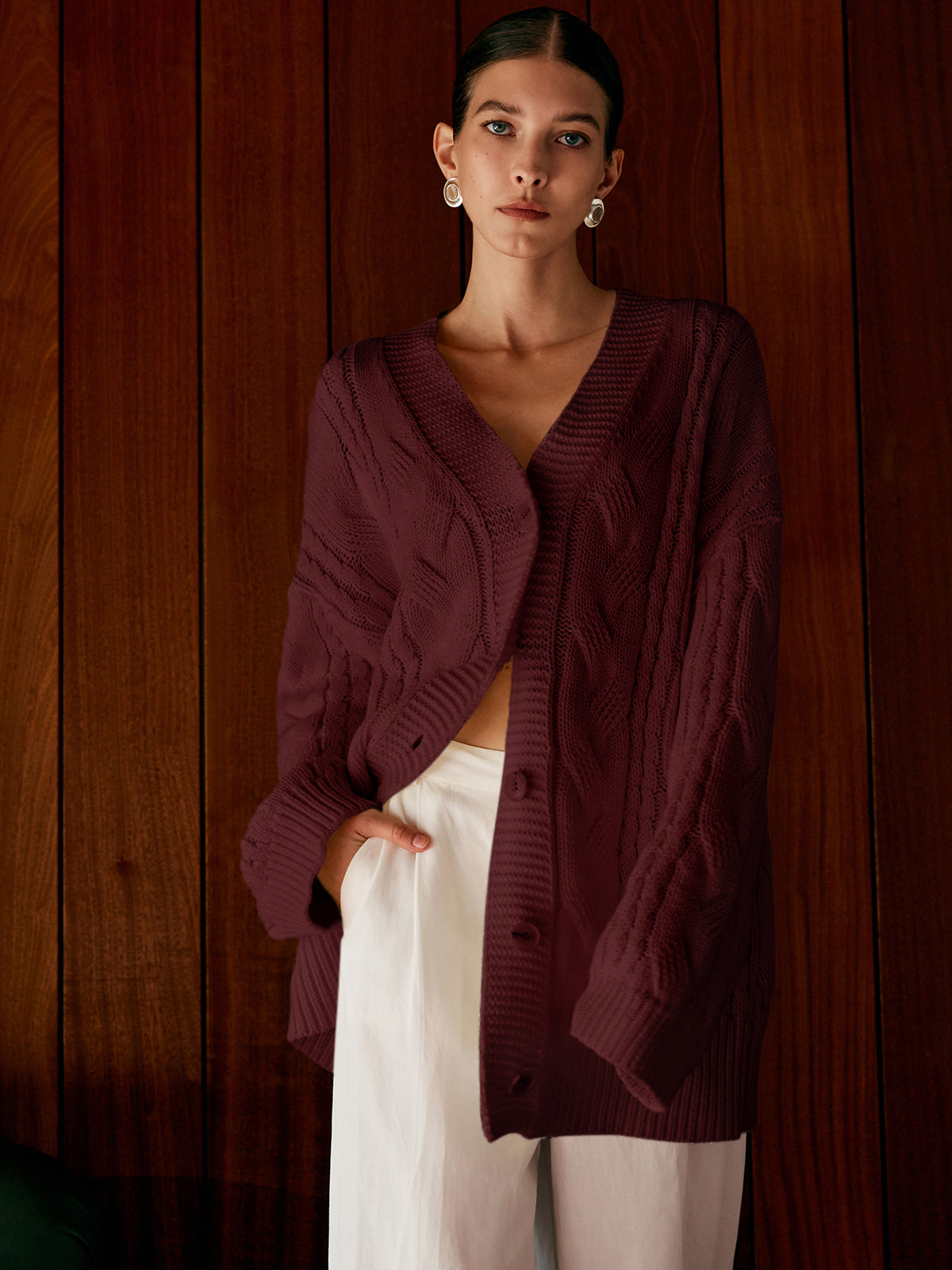 Oversized Cable Knit Outwear Oversized Cable Knit Outwear