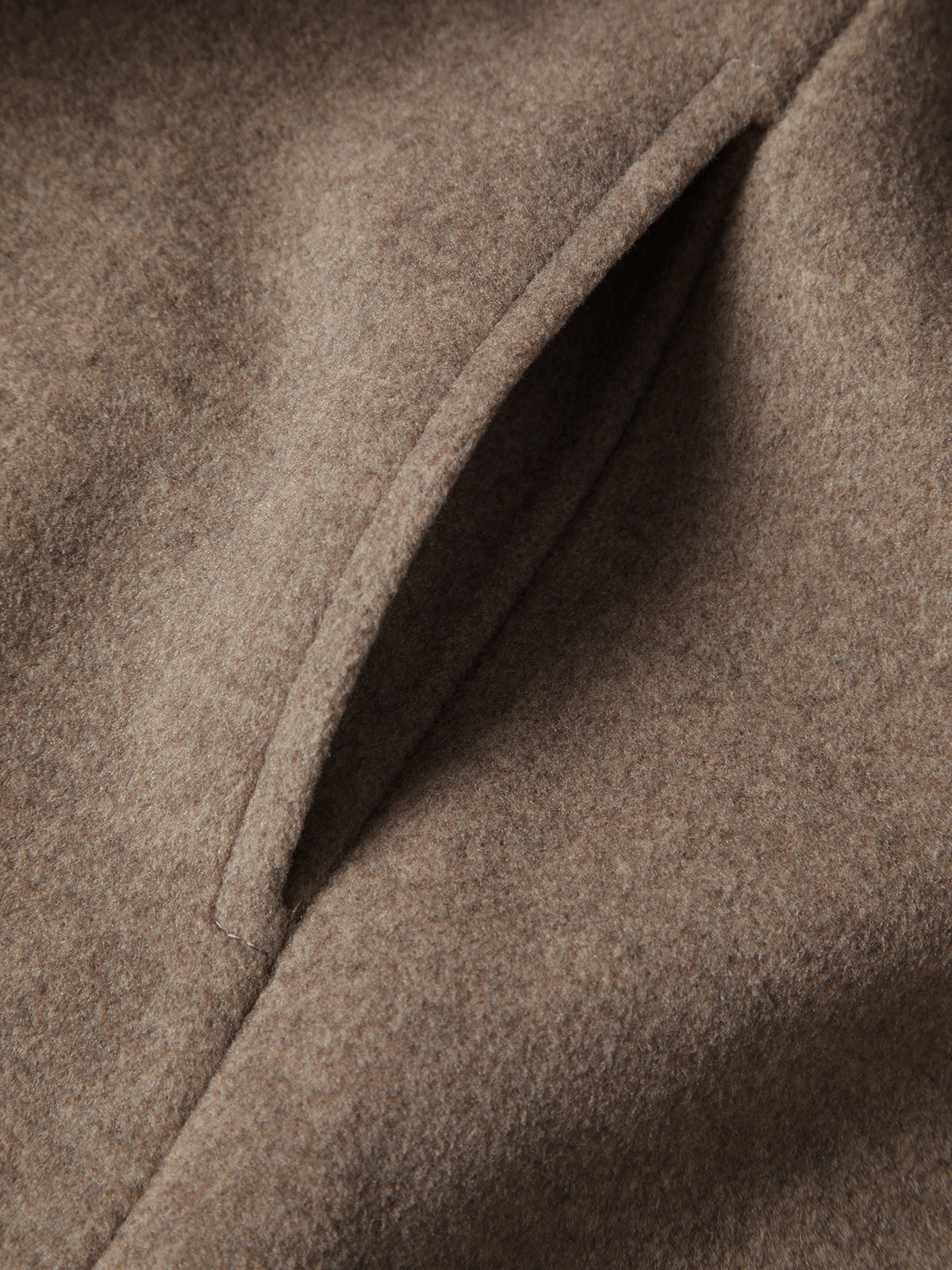 Oversized Brushed Belted Long Overcoat Oversized Brushed Belted Long Overcoat