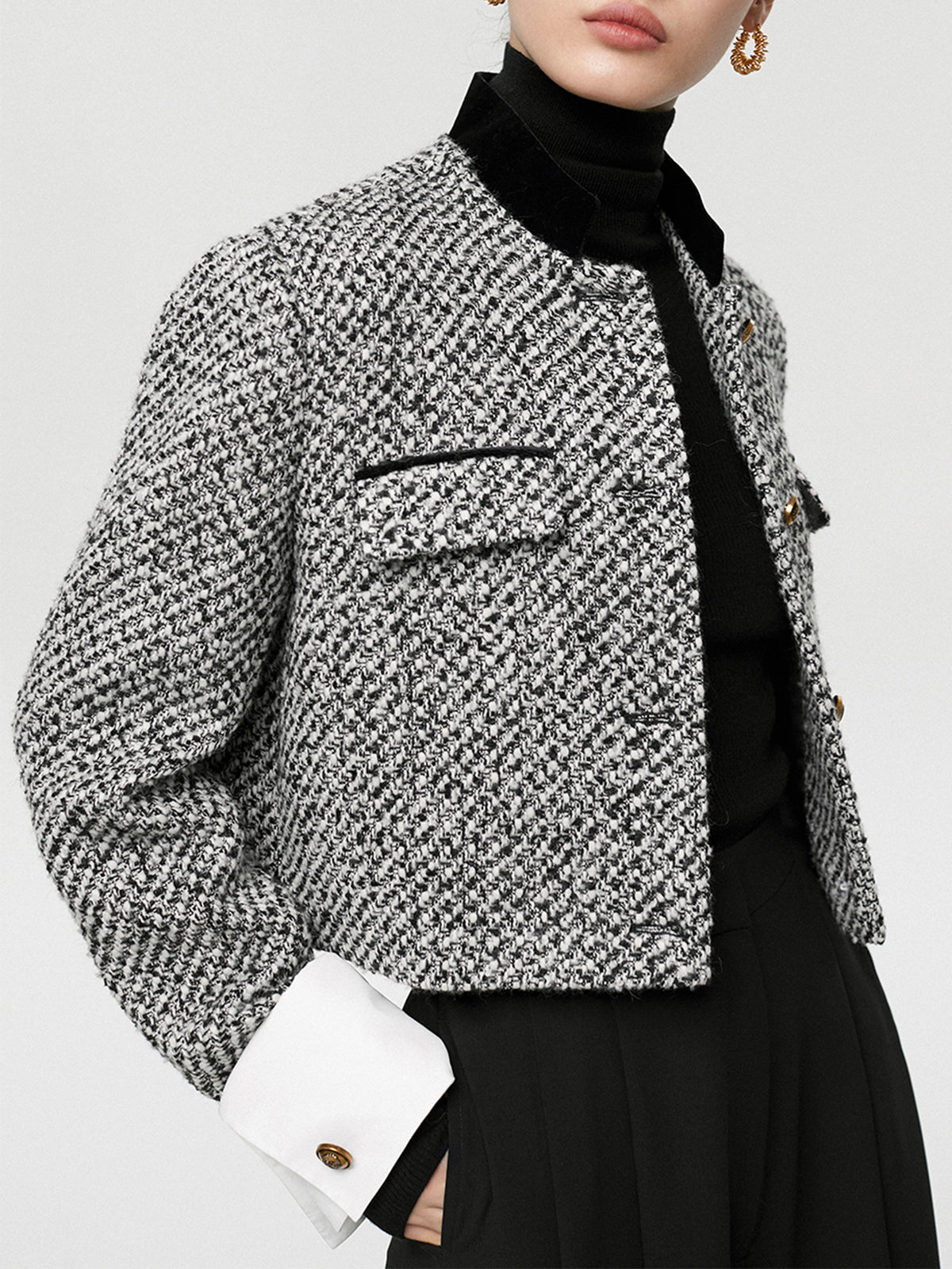 Tweed Boucle Crop Blazer Tweed Boucle Crop Blazer