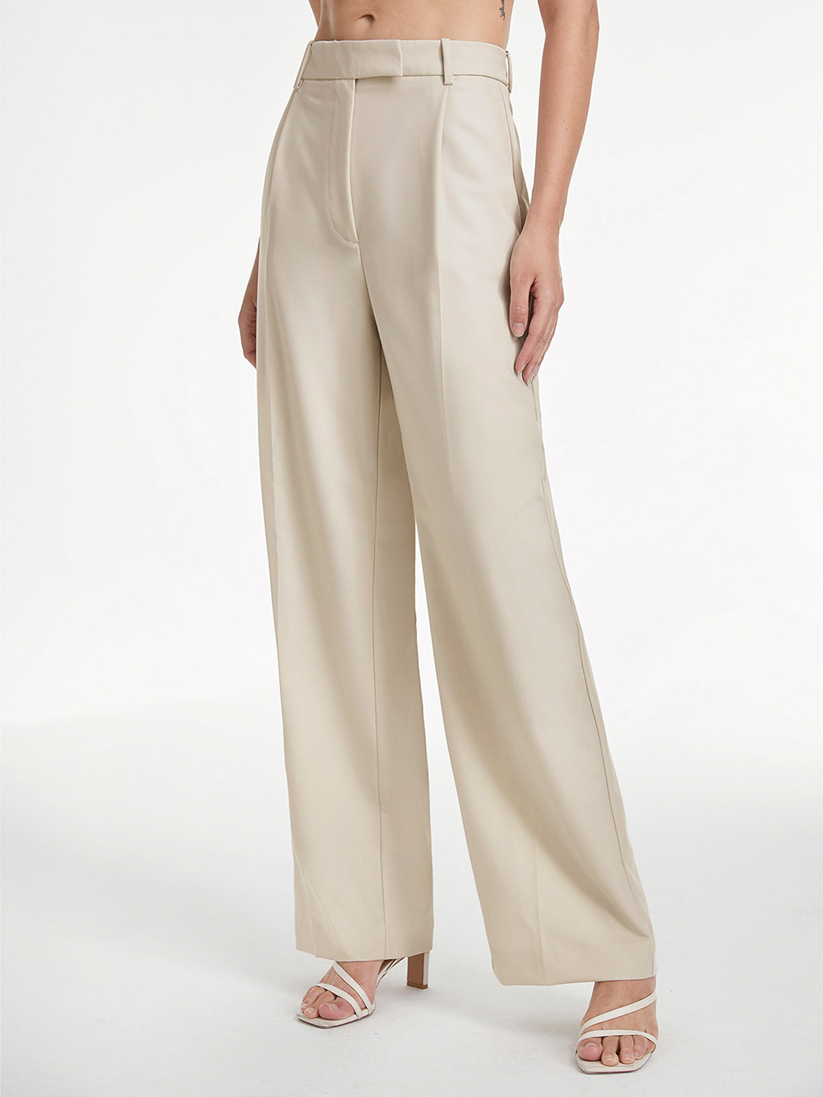 High Waisted Relaxed Fit Wide Leg Dress Pants High Waisted Relaxed Fit Wide Leg Dress Pants