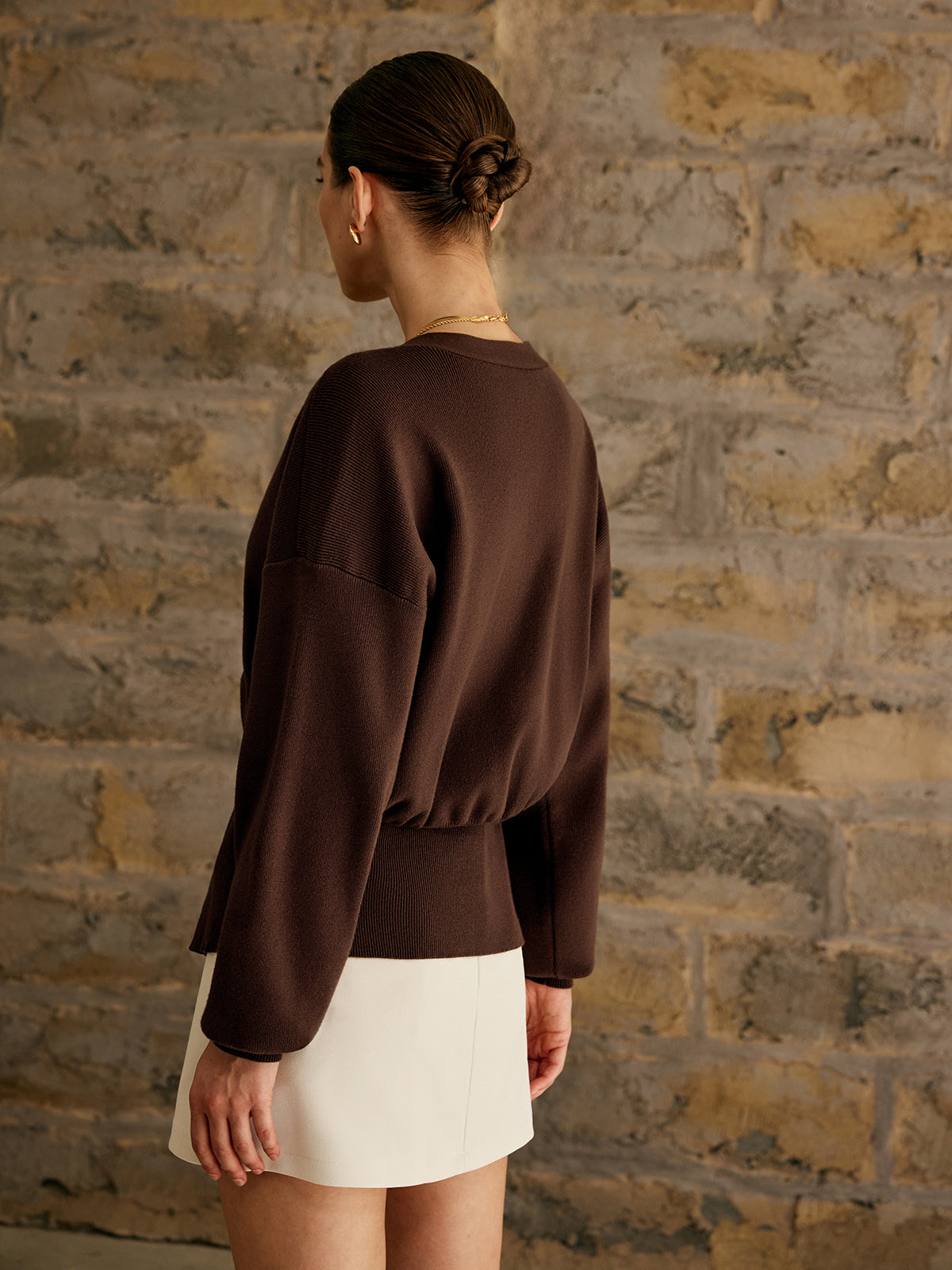Golden Button Plain Cardigan Golden Button Plain Cardigan