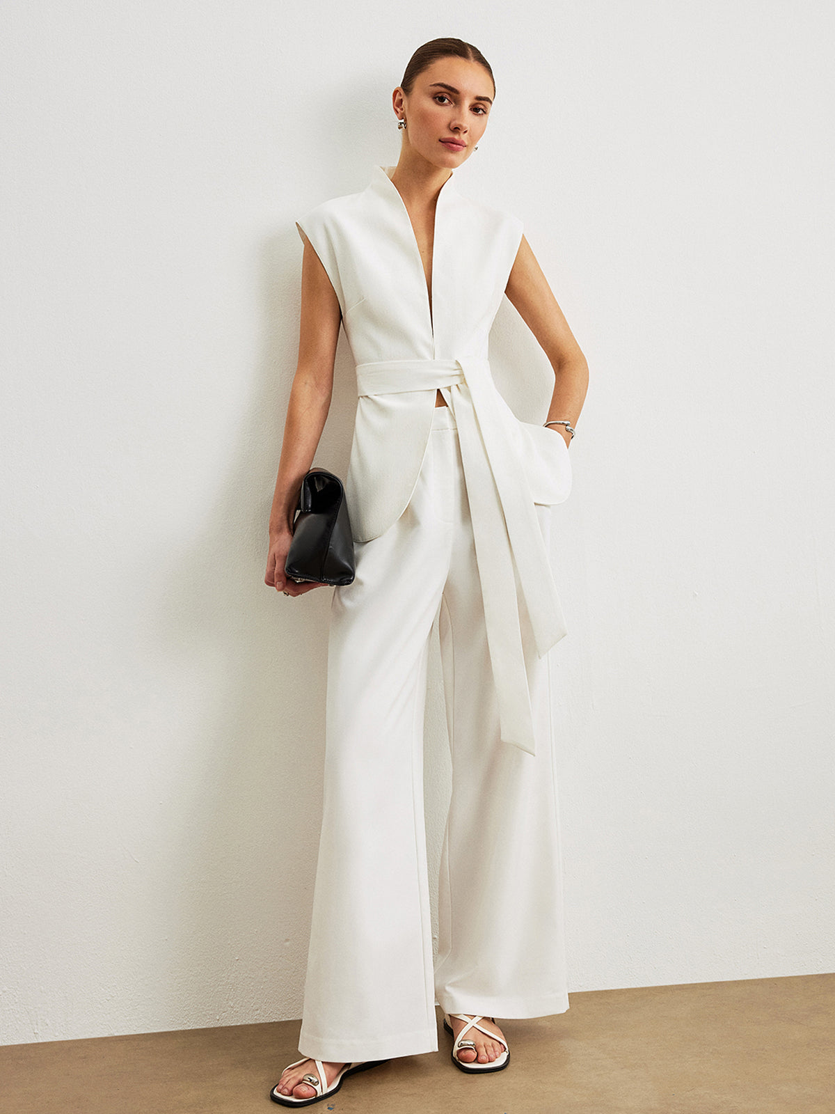 Belted Peplum Top Belted Peplum Top