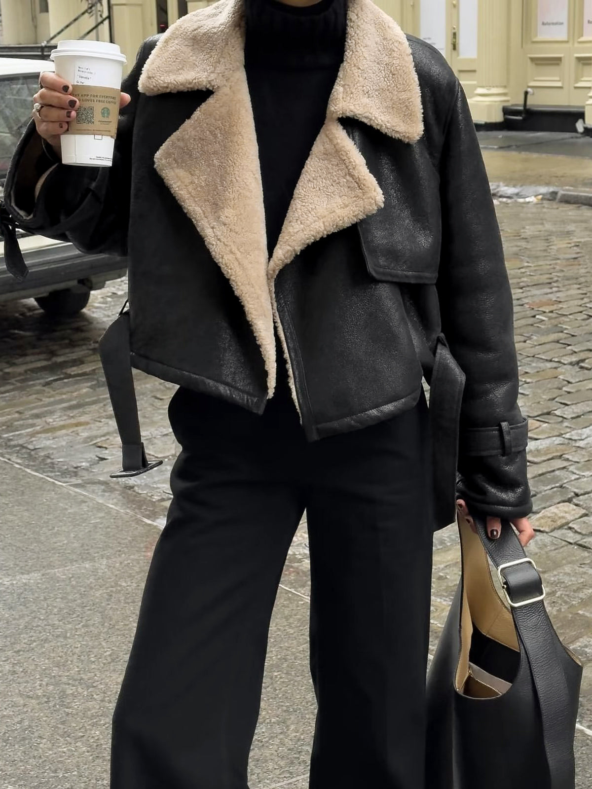Too Blessed Sherpa Lined Shearling Leather Flight Jacket Too Blessed Sherpa Lined Shearling Leather Flight Jacket