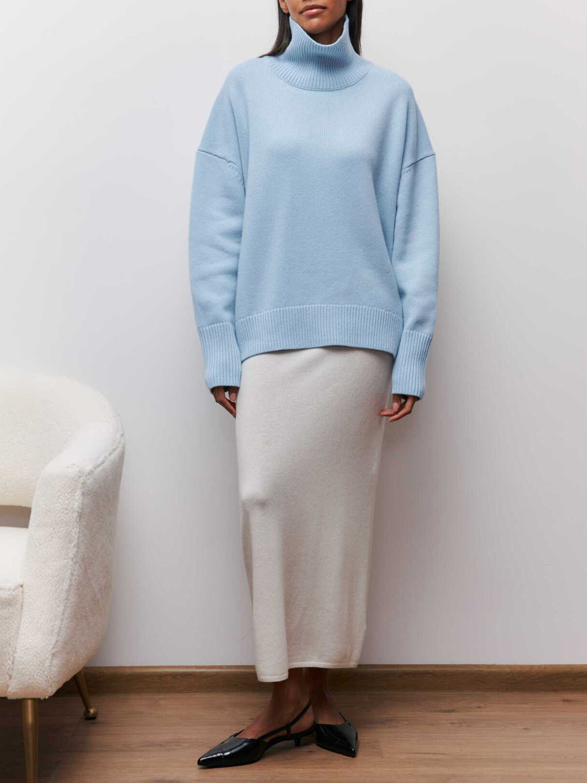 Cloudless Sky Turtleneck Oversized Sweater Cloudless Sky Turtleneck Oversized Sweater