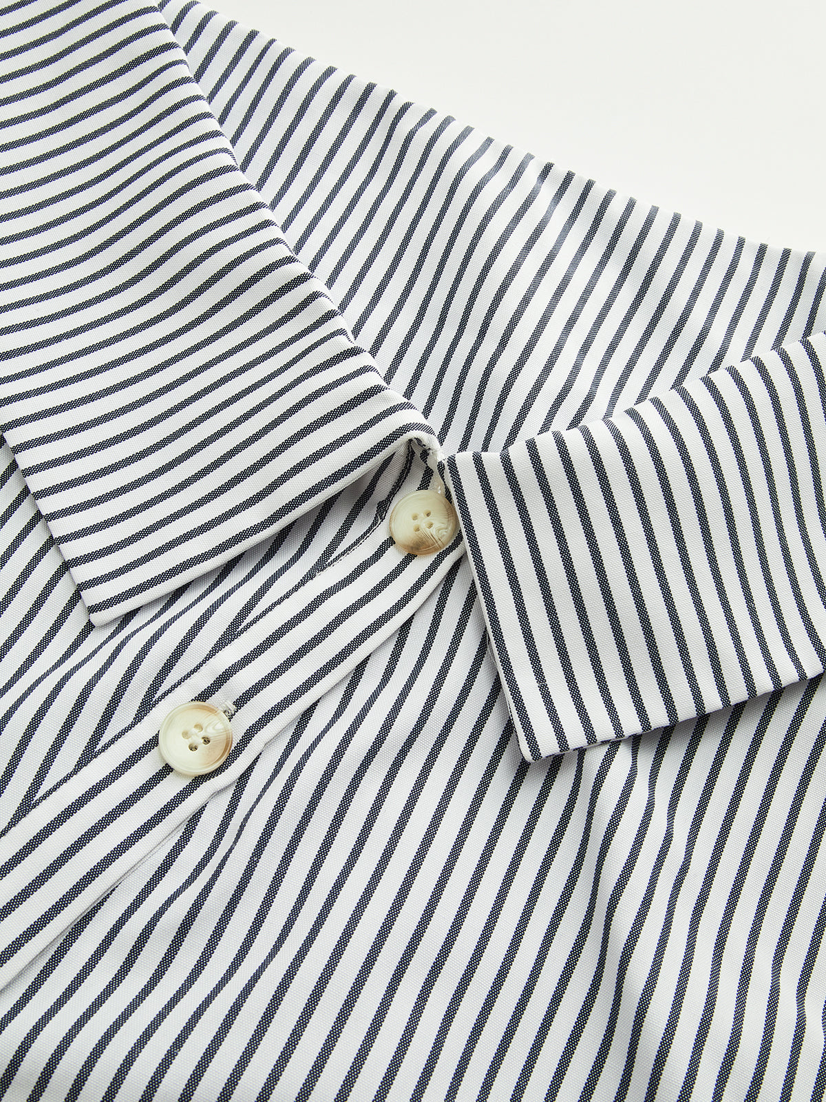Striped Asymmetrical Placket Button Shirt Striped Asymmetrical Placket Button Shirt