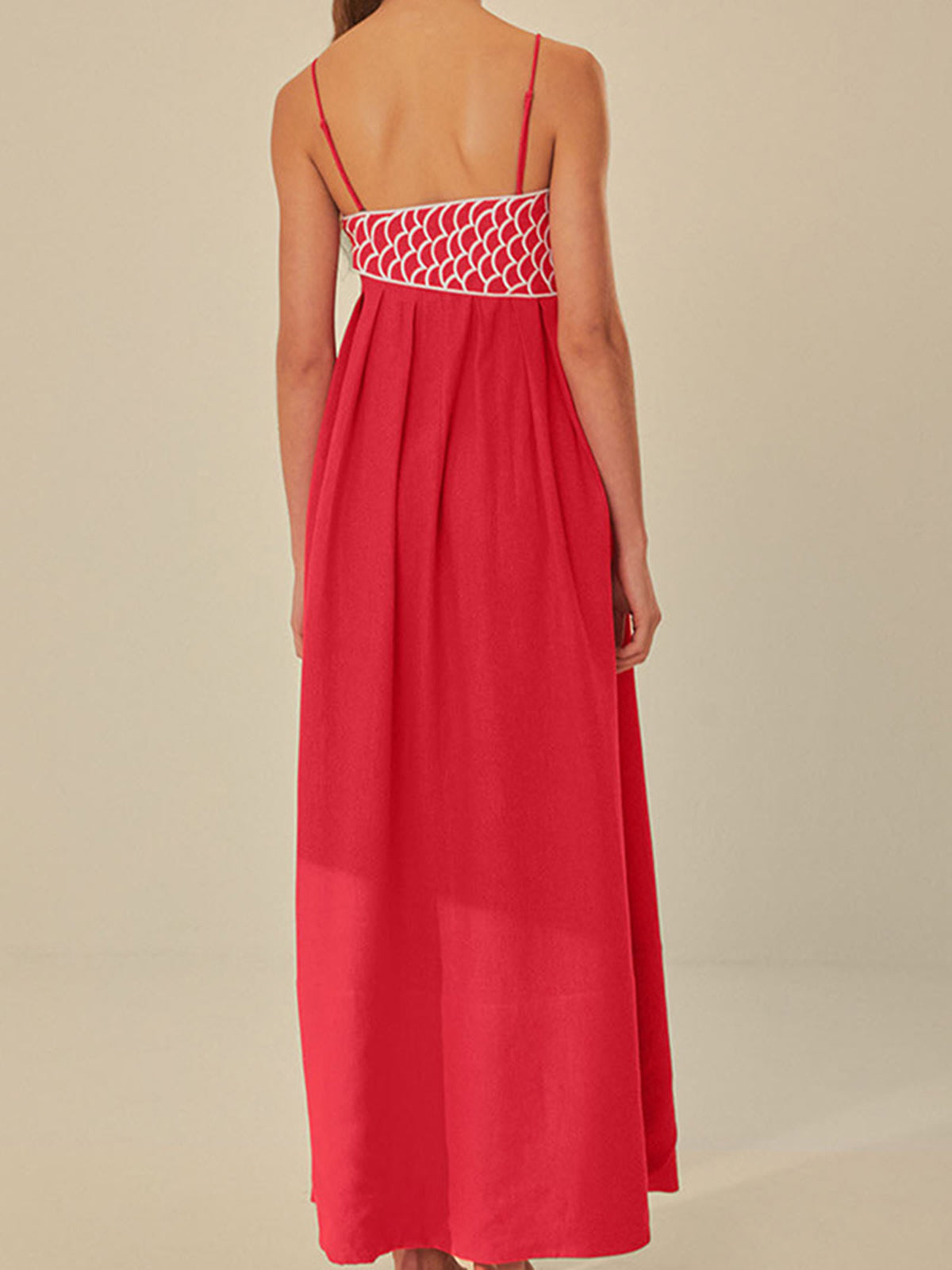 Embroidered Fish Semi-Sheer Cami Dress Embroidered Fish Semi-Sheer Cami Dress