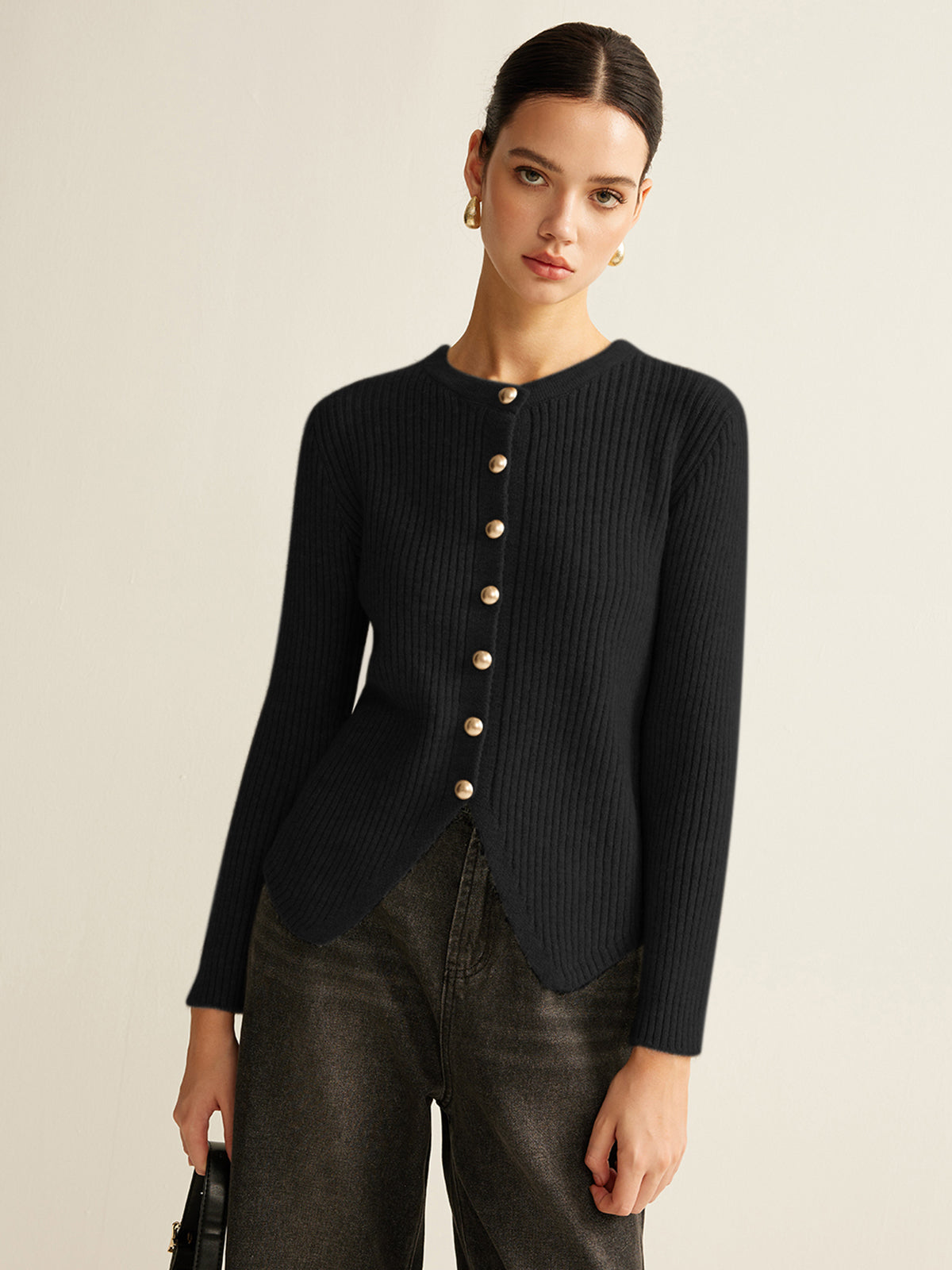 Button Down Split Cardigan Button Down Split Cardigan