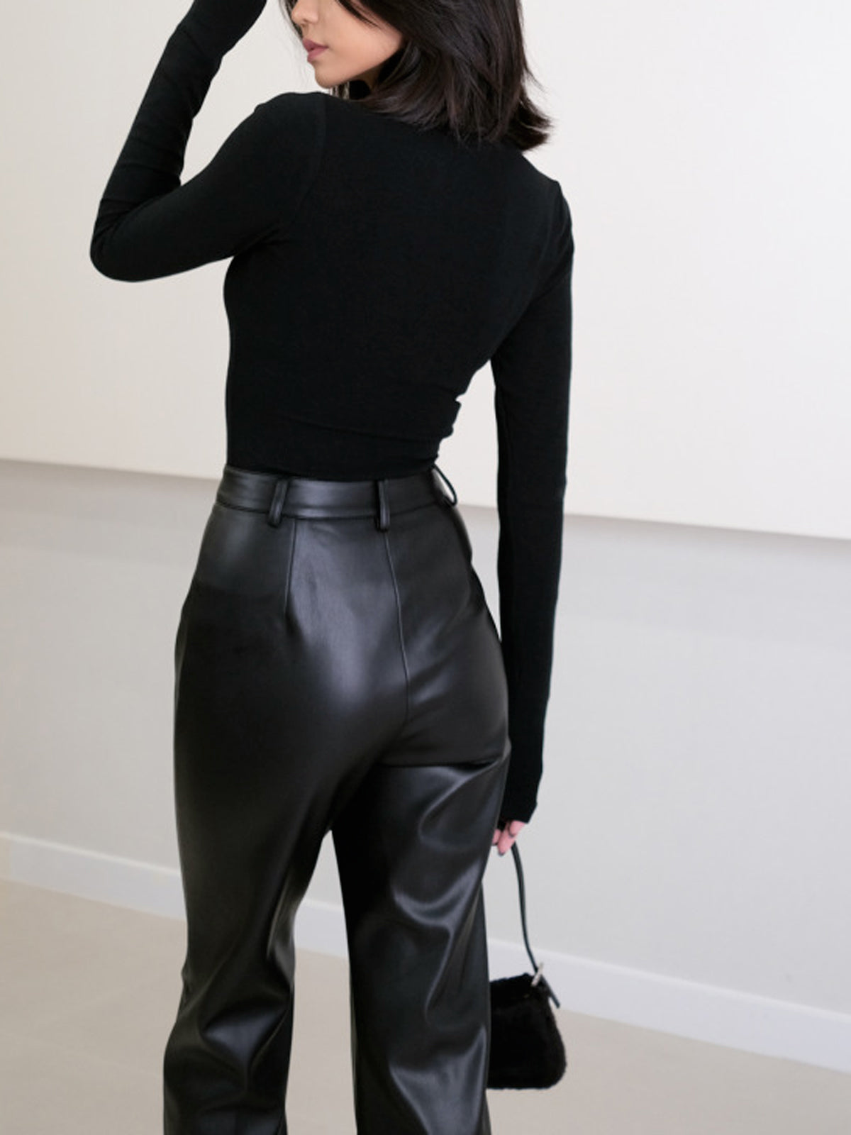 High Waist Faux Leather Pants High Waist Faux Leather Pants