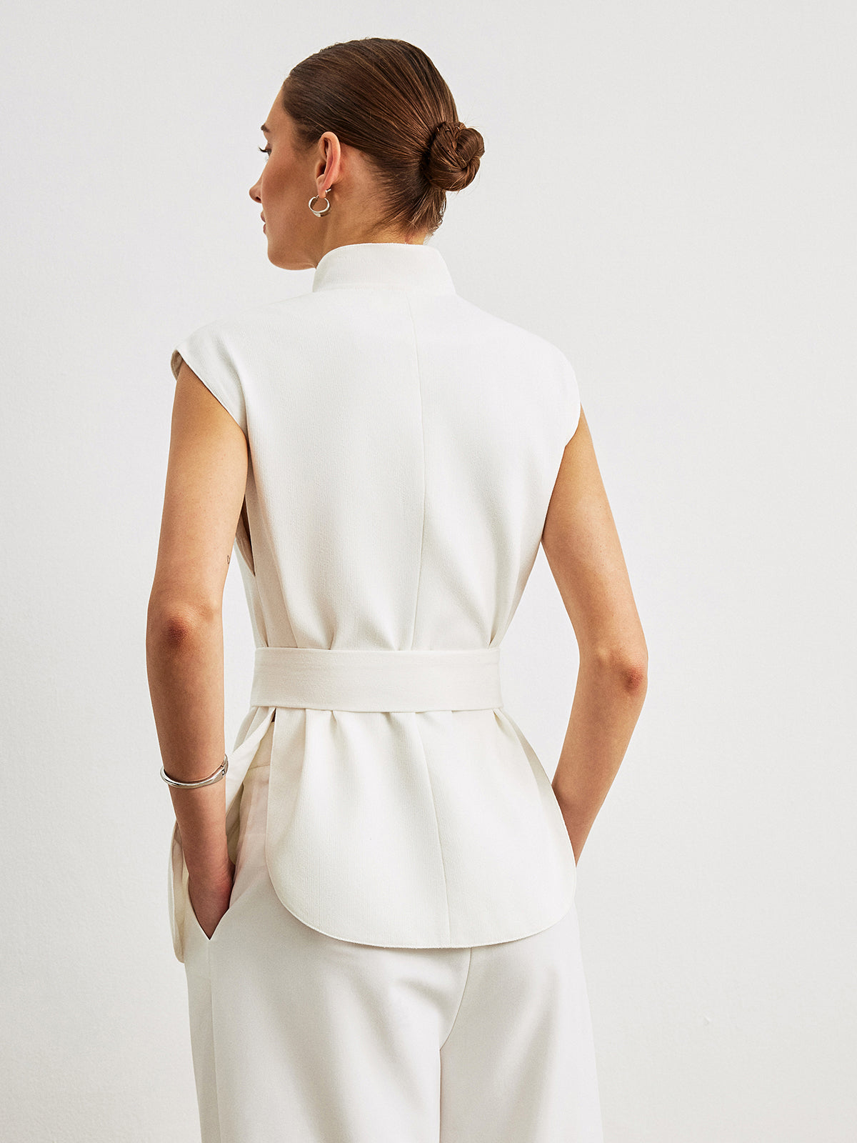 Belted Peplum Top Belted Peplum Top