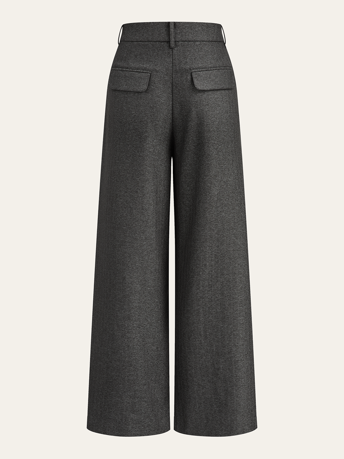 High-Waisted Button-Front Wide-Leg Pants High-Waisted Button-Front Wide-Leg Pants