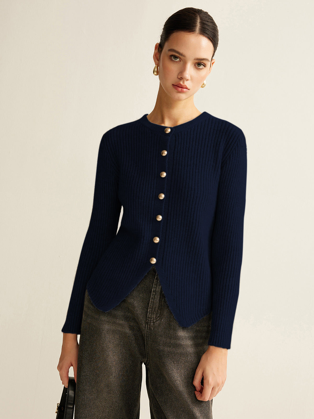 Button Down Split Cardigan Button Down Split Cardigan