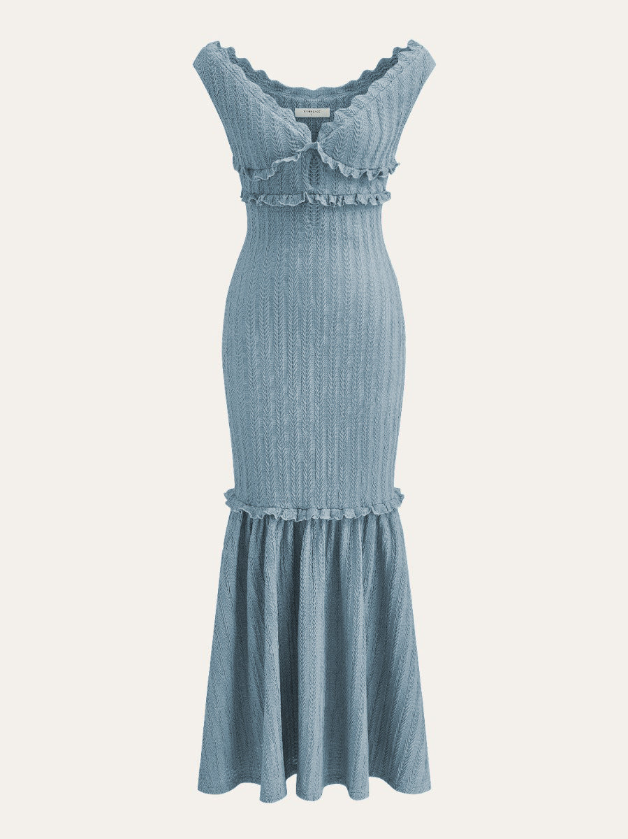 Off-Shoulder Ruffle Detail Dress Off-Shoulder Ruffle Detail Dress