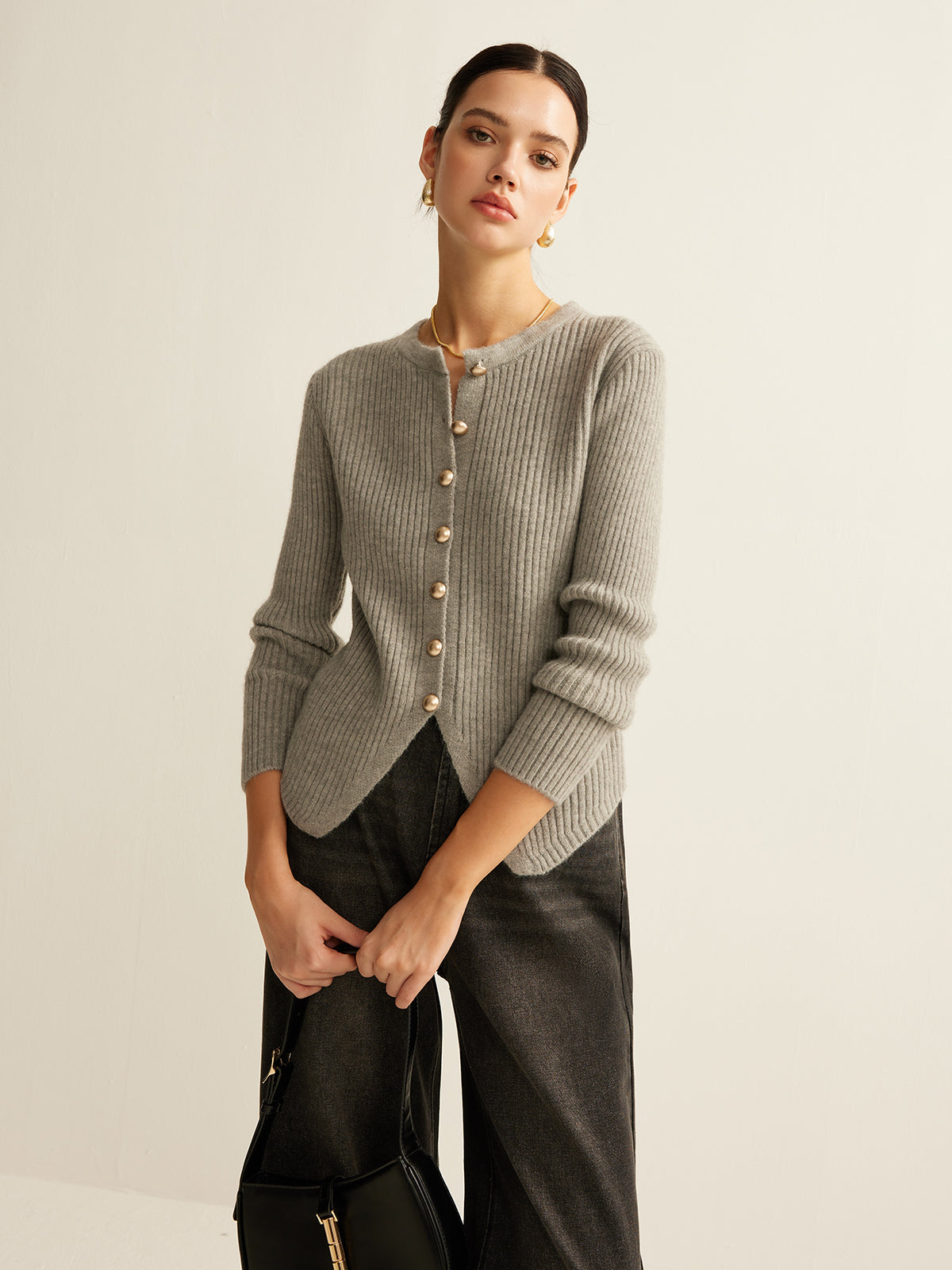 Button Down Split Cardigan Button Down Split Cardigan