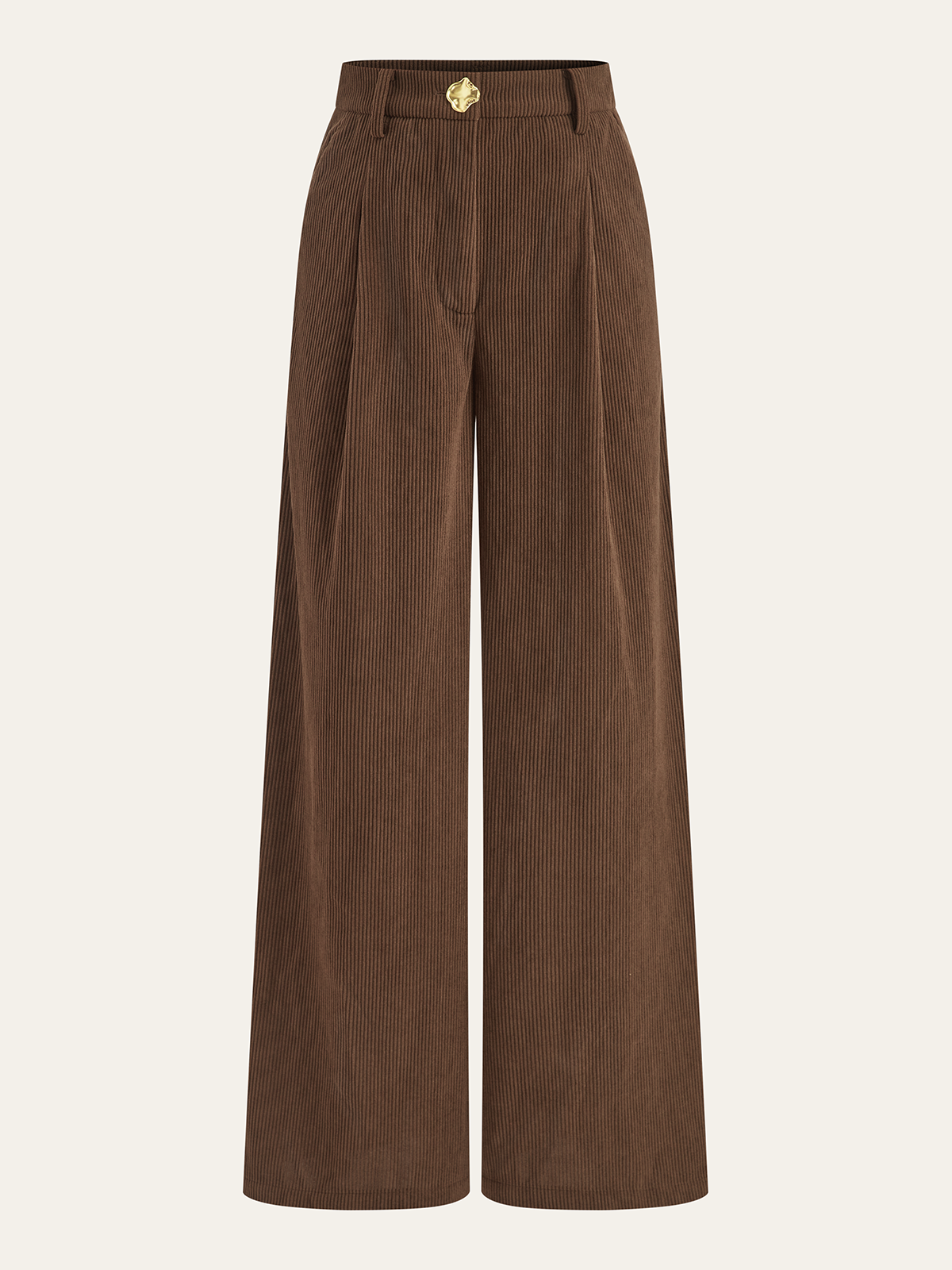 Corduroy Wide-Leg Pleated Pants Corduroy Wide-Leg Pleated Pants