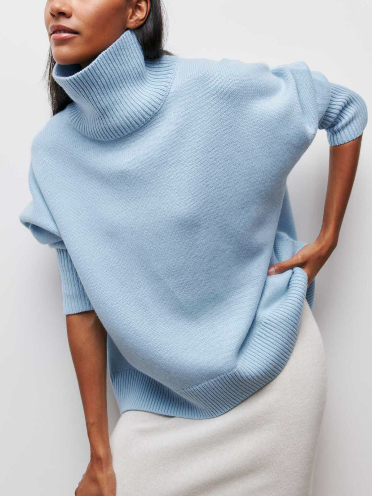Cloudless Sky Turtleneck Oversized Sweater Cloudless Sky Turtleneck Oversized Sweater
