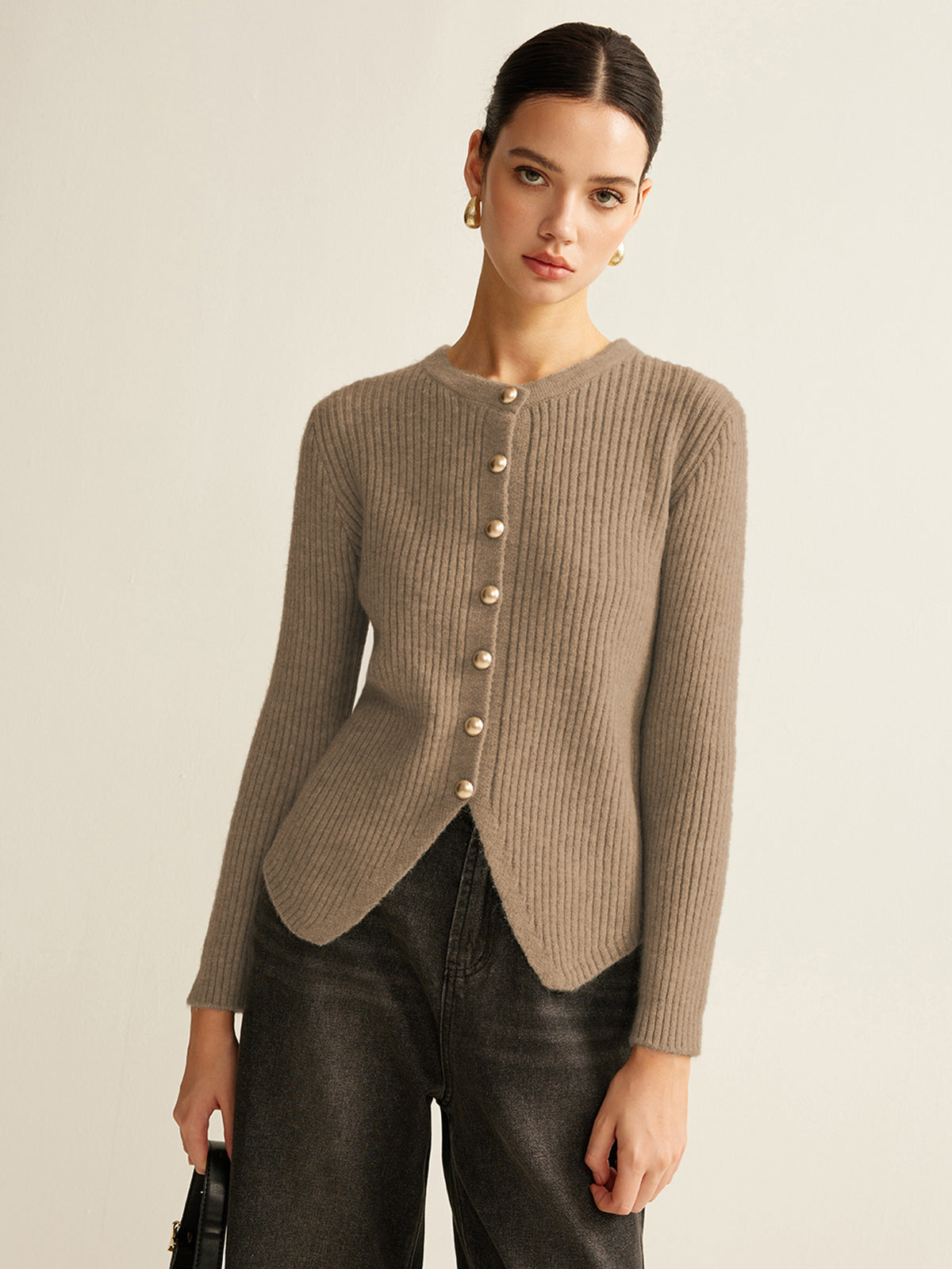 Button Down Split Cardigan Button Down Split Cardigan