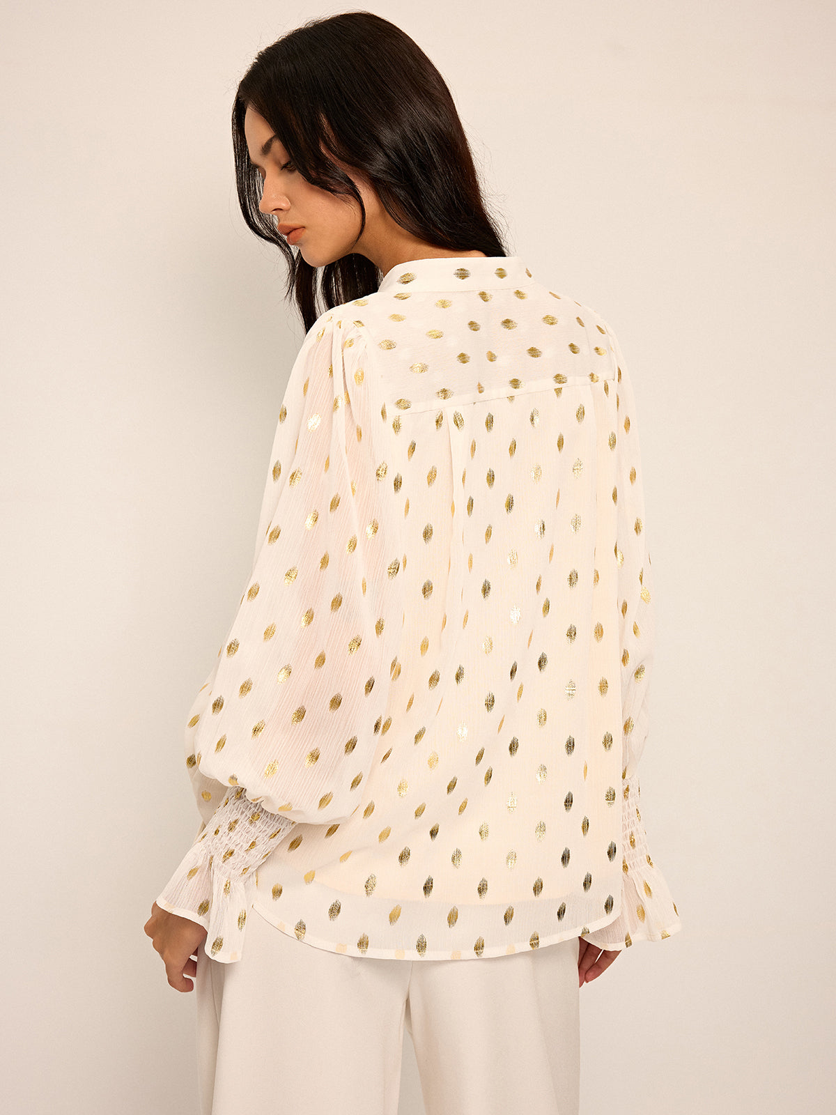 Polka Dot Chiffon Shirt Polka Dot Chiffon Shirt