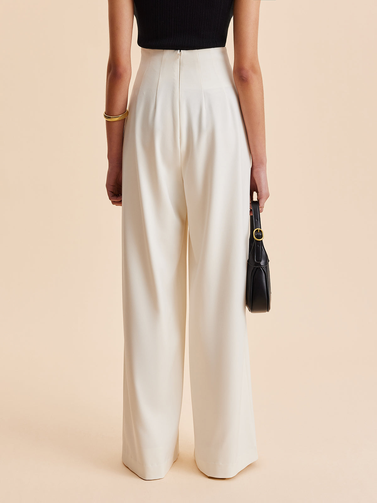 Embellished High-Waist Wide-Leg Pants Embellished High-Waist Wide-Leg Pants