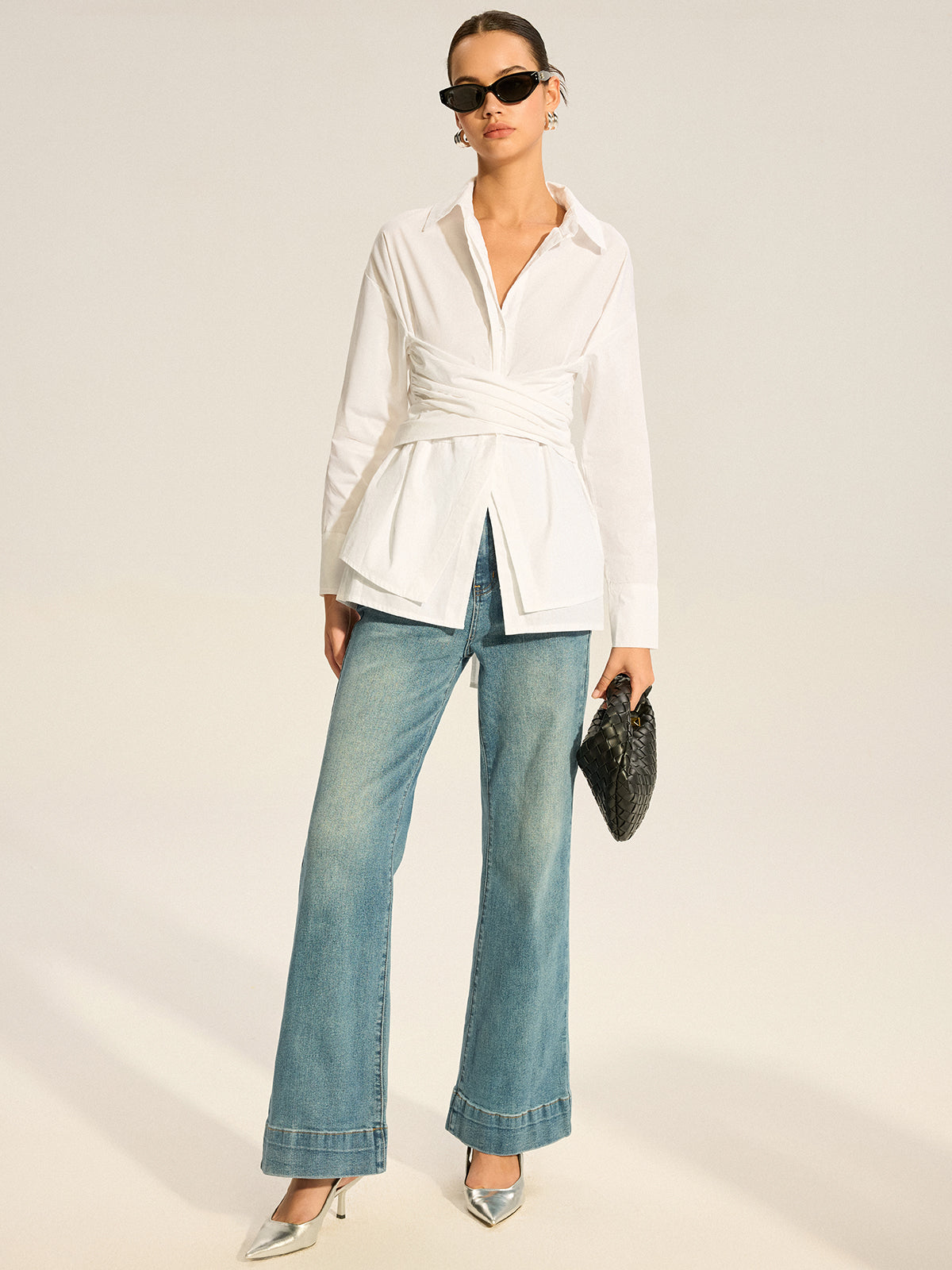 Back Bow Long-Sleeve Shirt Back Bow Long-Sleeve Shirt