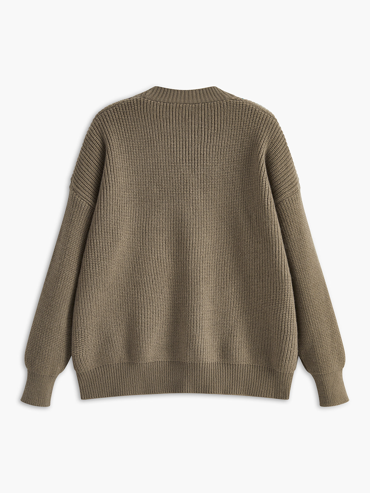 V-Neck Flap Pockets Panel Knit Outerwear V-Neck Flap Pockets Panel Knit Outerwear