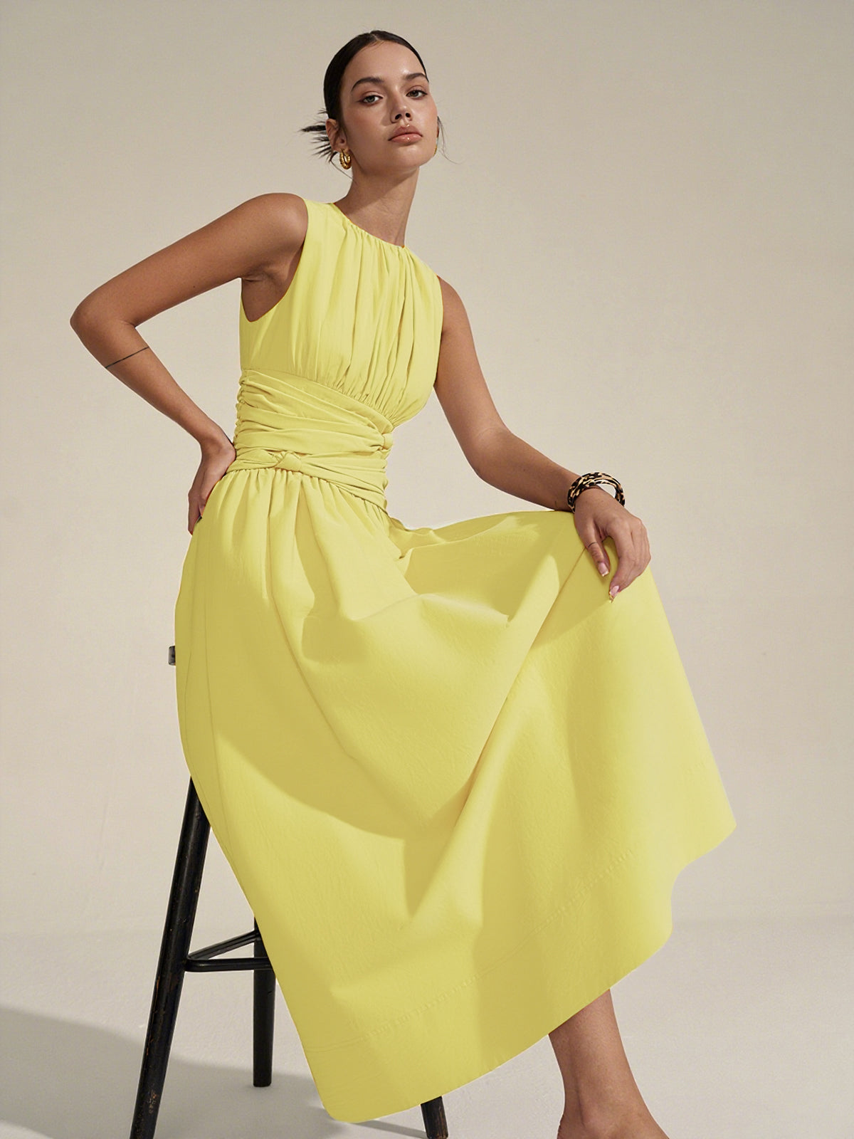 Ruched Waist Maxi Dress Ruched Waist Maxi Dress