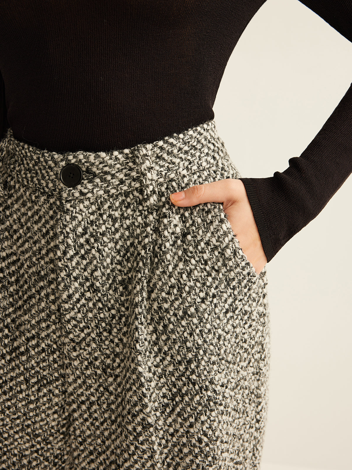Wool-Blend Tweed Pants Wool-Blend Tweed Pants